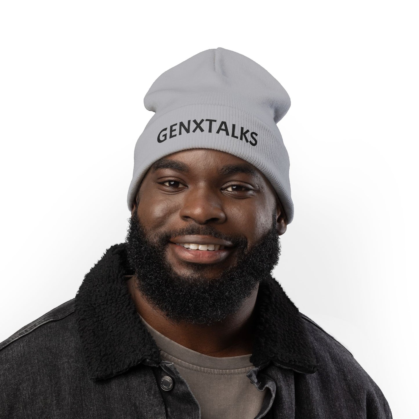 GENXTALKS Embroidered Knit Beanie