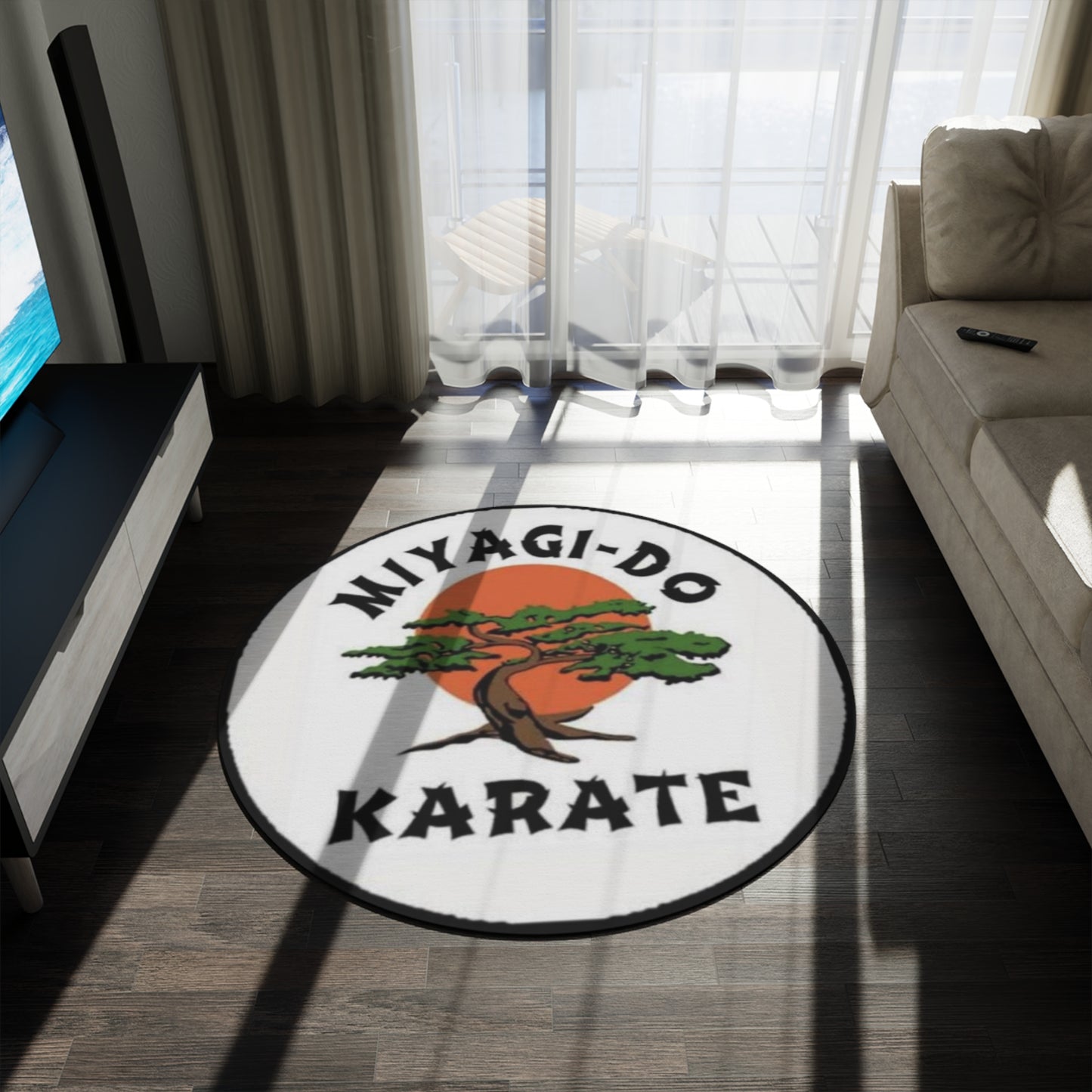 Miyagi-Do Karate Round Rug - Stylish Martial Arts Home Decor
