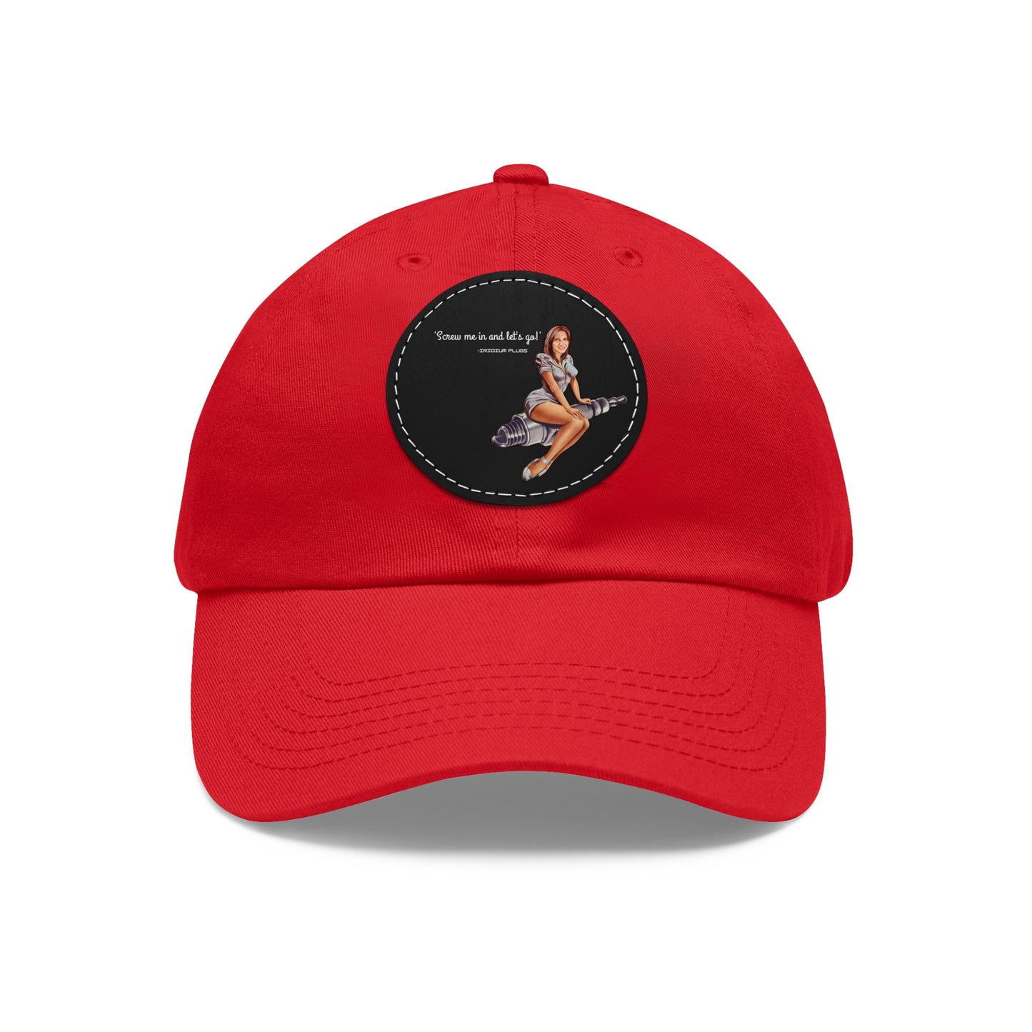 "Screw me in"- Leather Patch - Fun Retro Design