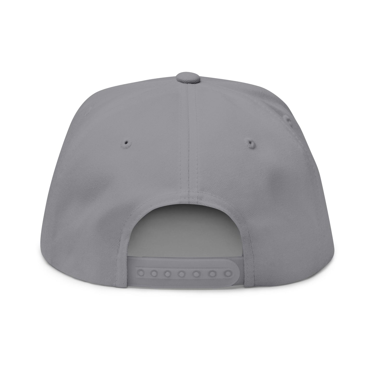 Embroidered Flat Bill Cap - The Garage Show | Snaps in back