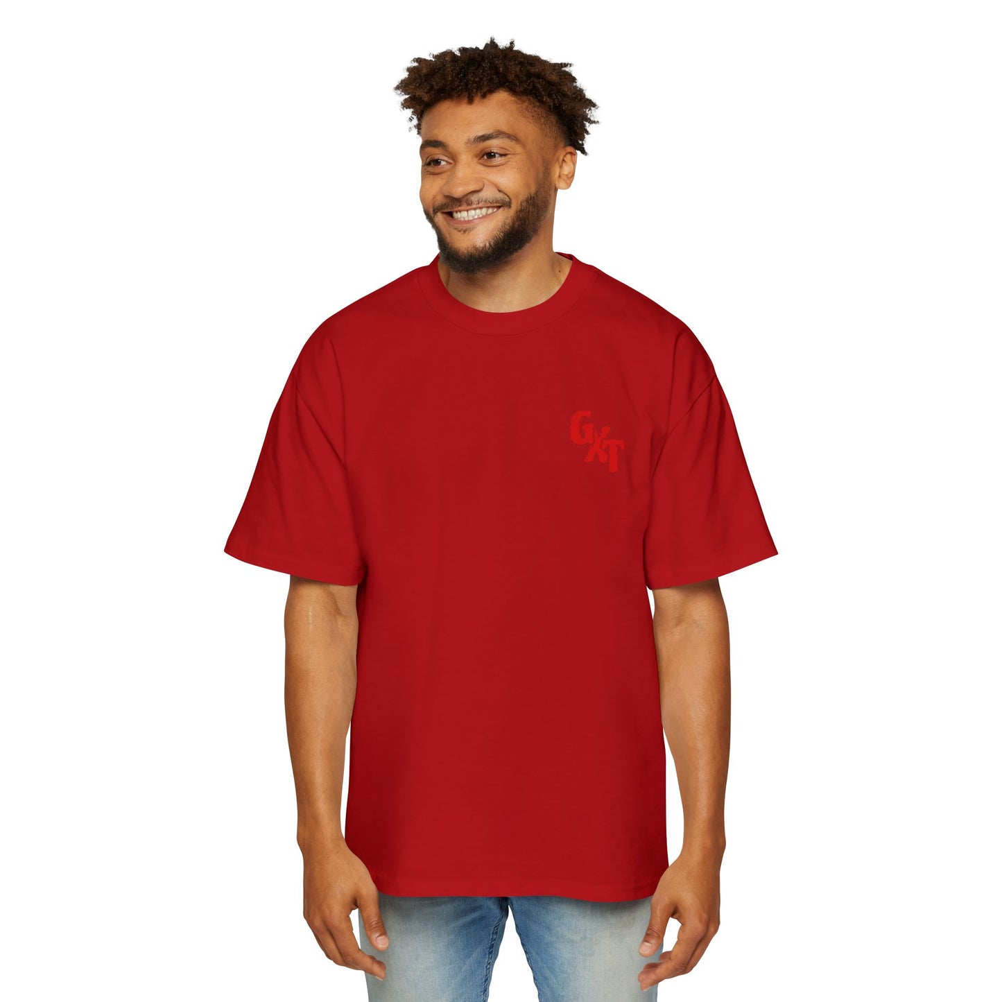 "Talk Hard" KGXT- Men's Heavy Oversized Tee -