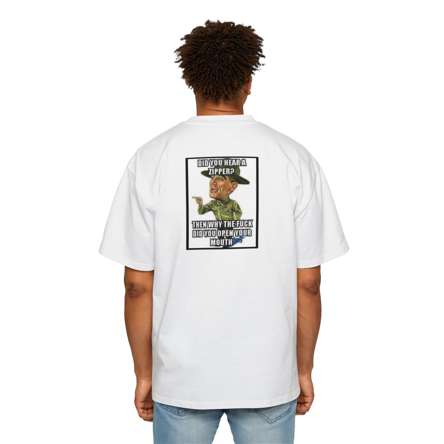 Full Metal Jacket Zipper Quote - Oversized Tee