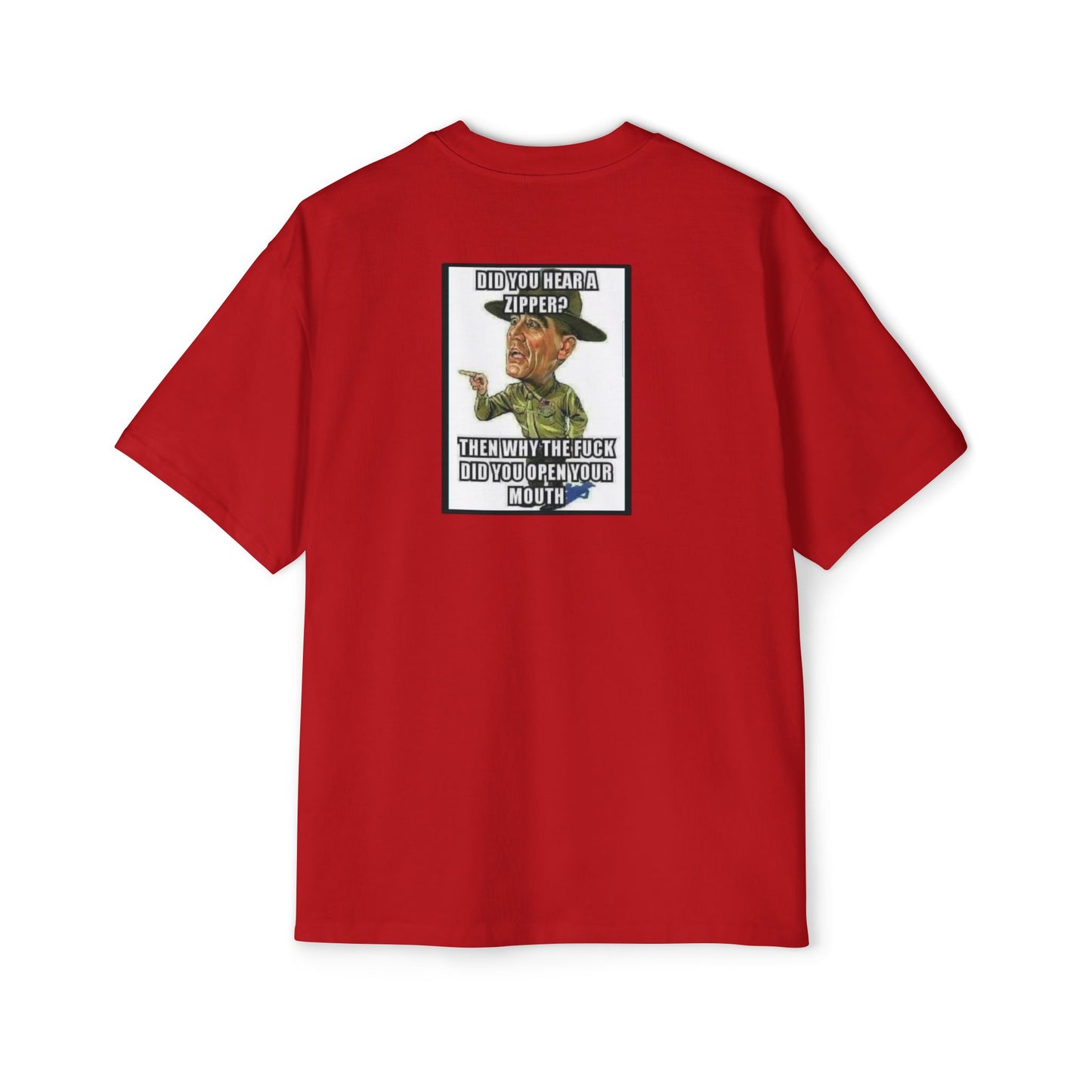 Full Metal Jacket Zipper Quote - Oversized Tee