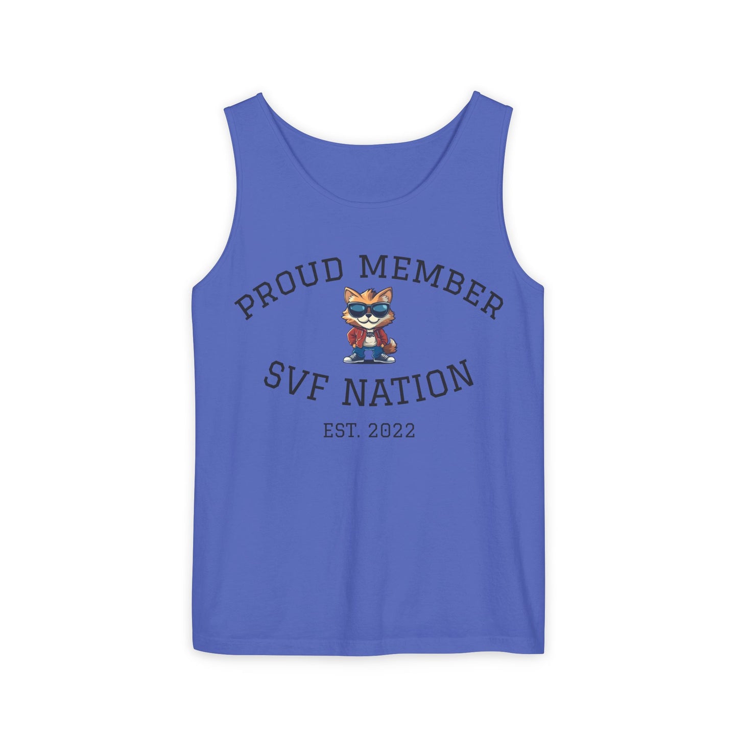 SVF Nation Proud Member Tank Top - Unisex Garment-Dyed Tee, Casual Wear