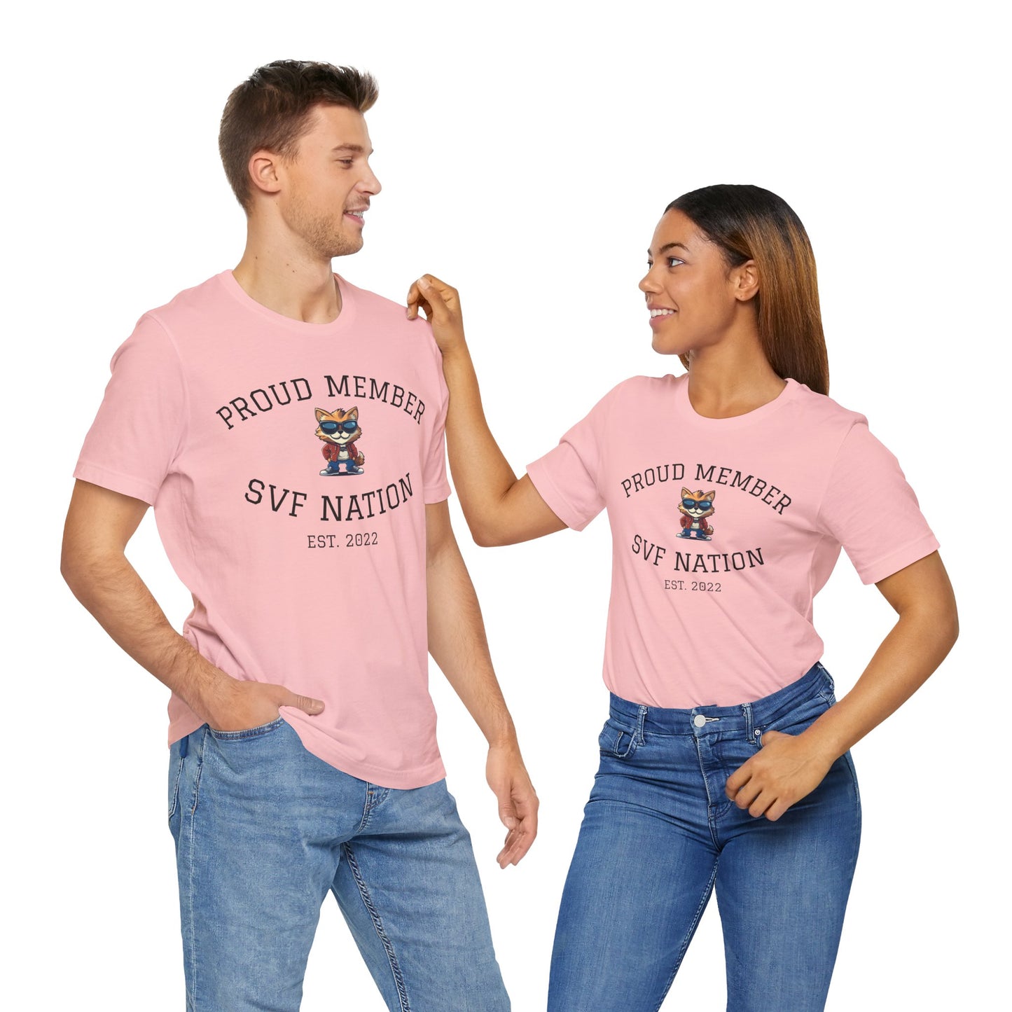 SVF Nation Proud Member Tee - Unisex T-Shirt for Fans, Casual Wear, Birthday Gifts, Team Spirit, Community Love