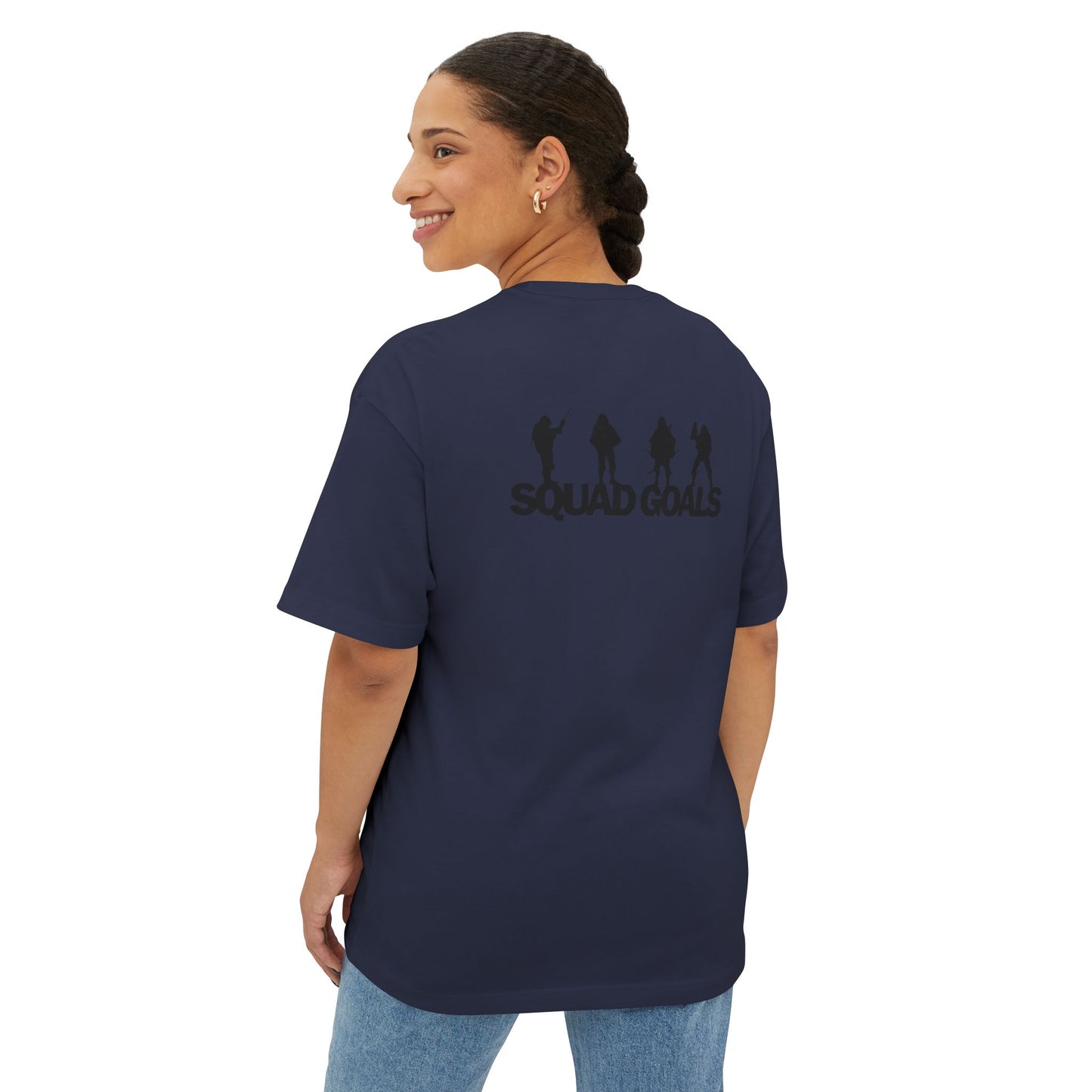"Squad Goals"- (you know)-Unisex Oversized Boxy Tee - GXT