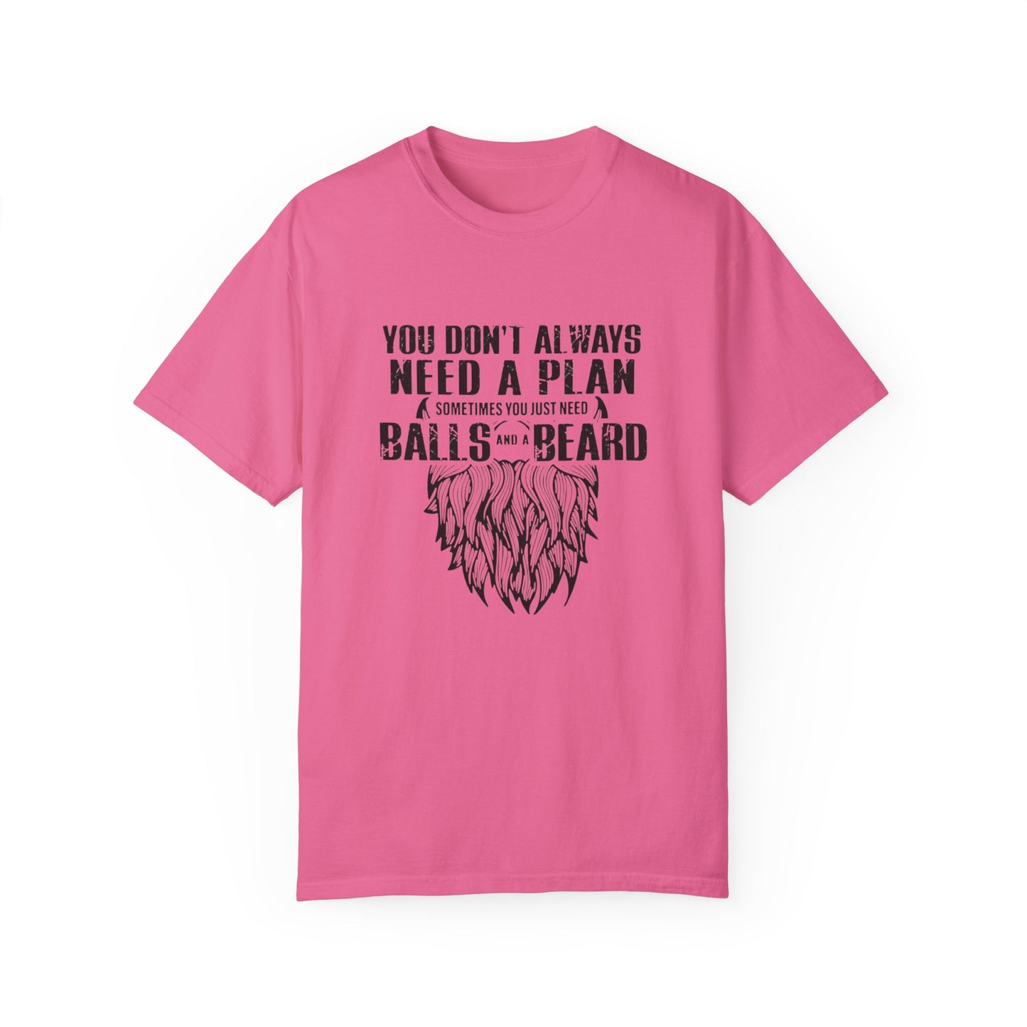 "Beard and Balls"-Unisex Garment-Dyed T-shirt