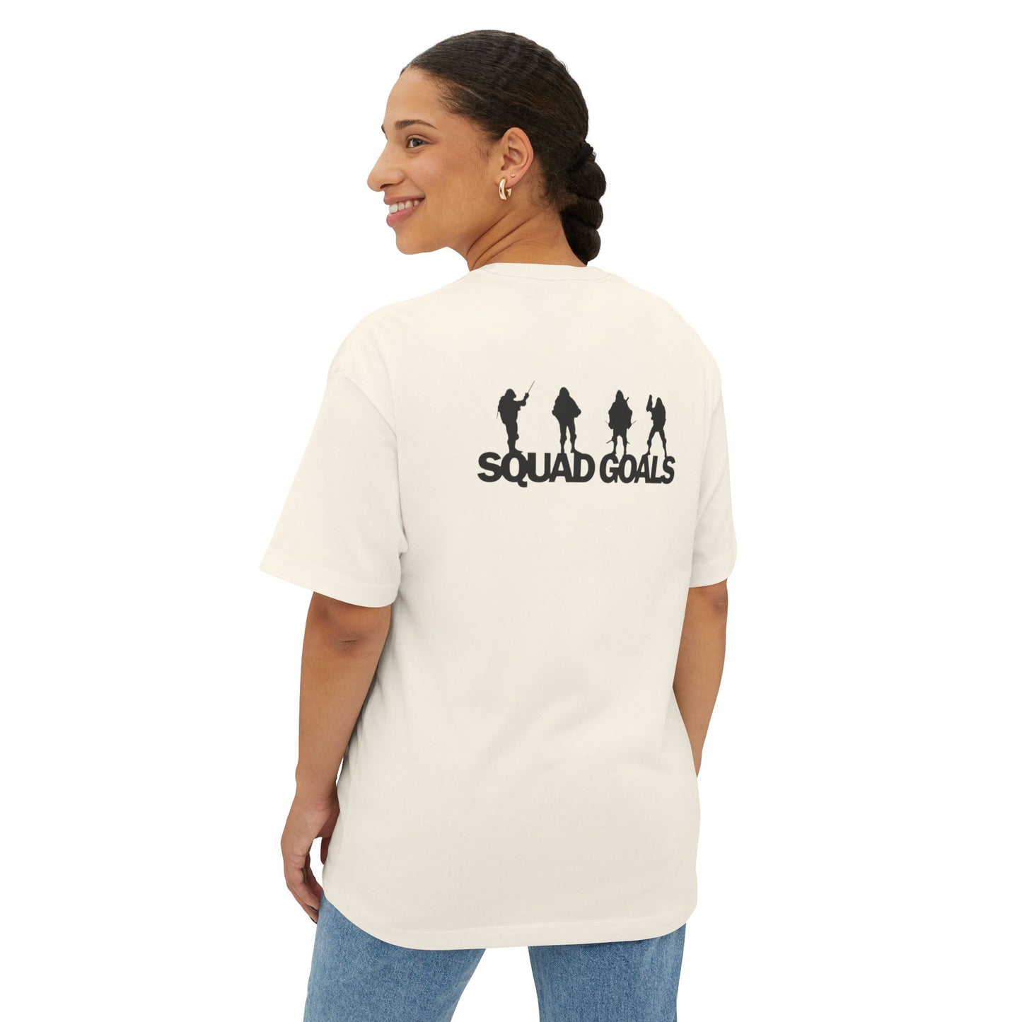 "Squad Goals"- (you know)-Unisex Oversized Boxy Tee - GXT