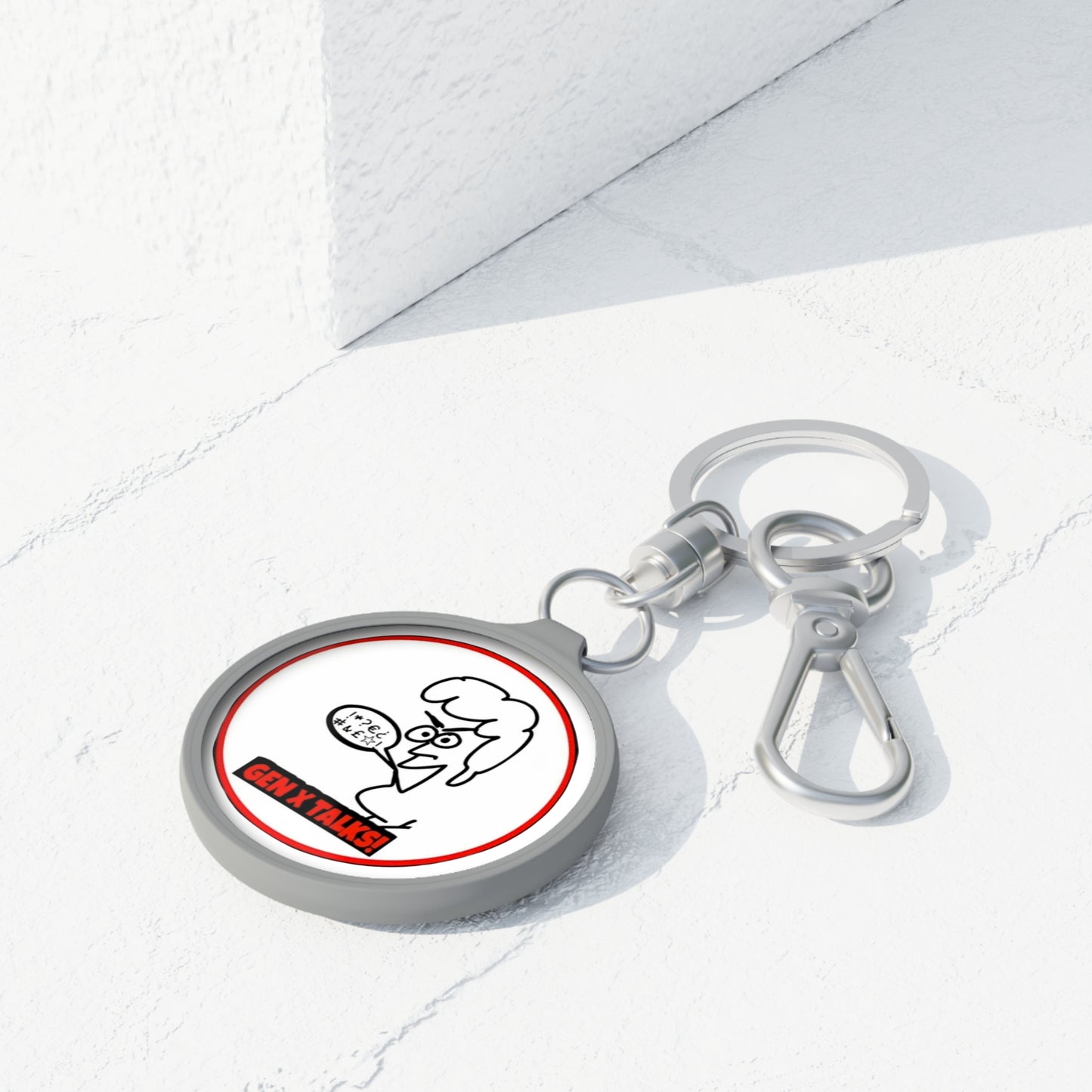GXT- Marvin- Keyring Tag (white)