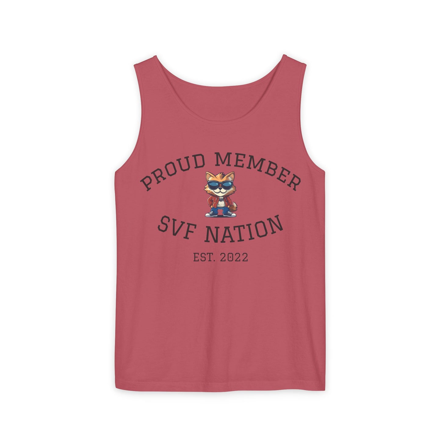 SVF Nation Proud Member Tank Top - Unisex Garment-Dyed Tee, Casual Wear