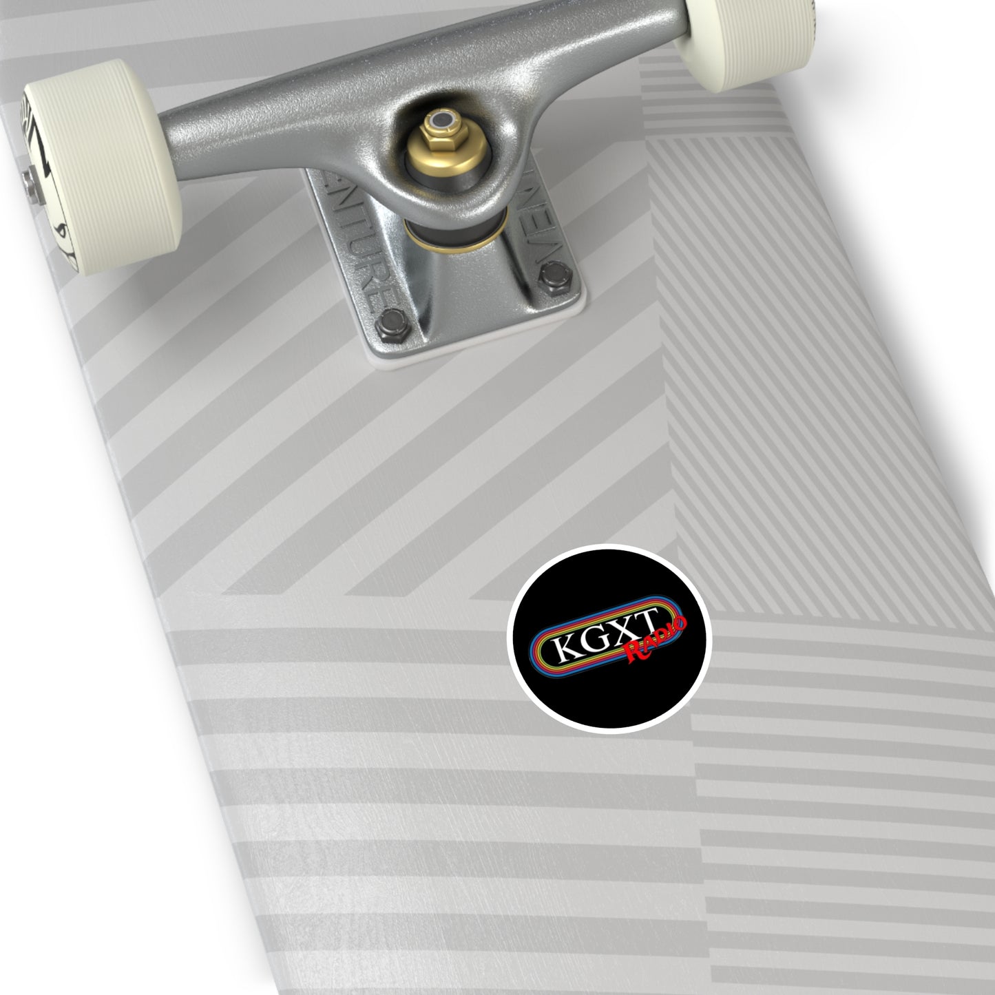 KGXT Radio Round Stickers for Indoor/Outdoor Use - Ideal for Laptops, Water Bottles, Cars, Gift Ideas, and Media Fans
