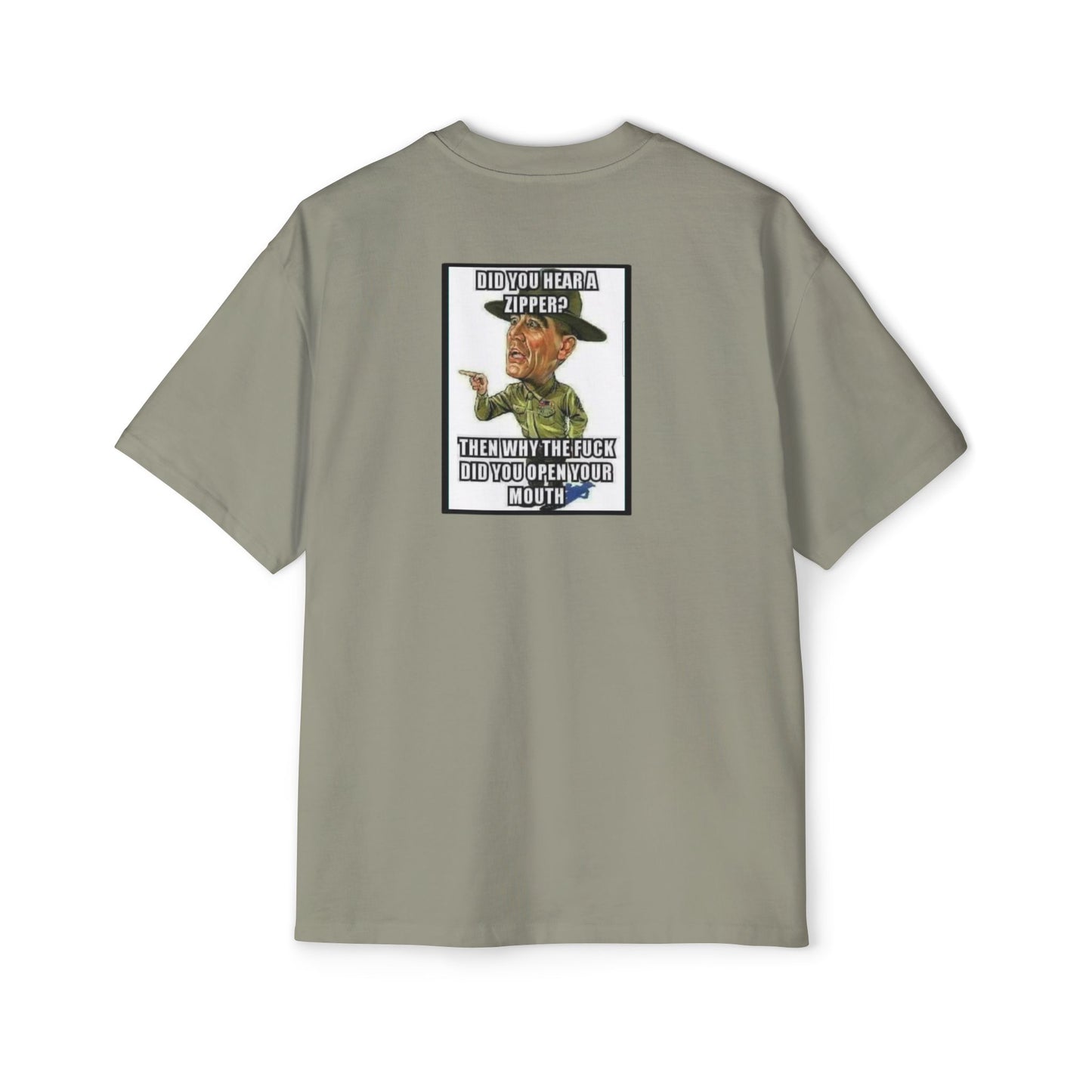 Full Metal Jacket Zipper Quote - Oversized Tee