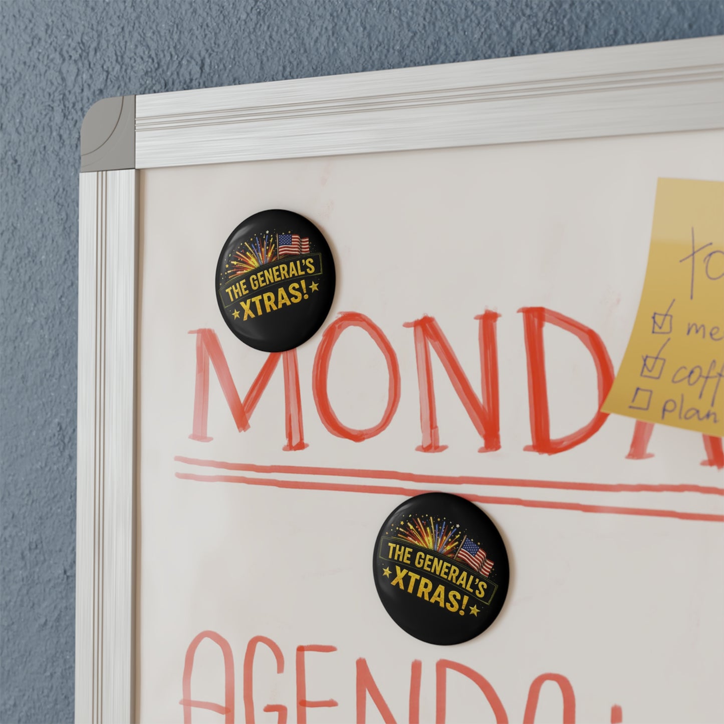 The General's Xtras! Round Fridge Magnet