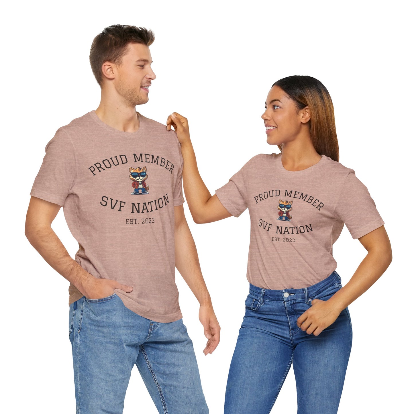 SVF Nation Proud Member Tee - Unisex T-Shirt for Fans, Casual Wear, Birthday Gifts, Team Spirit, Community Love