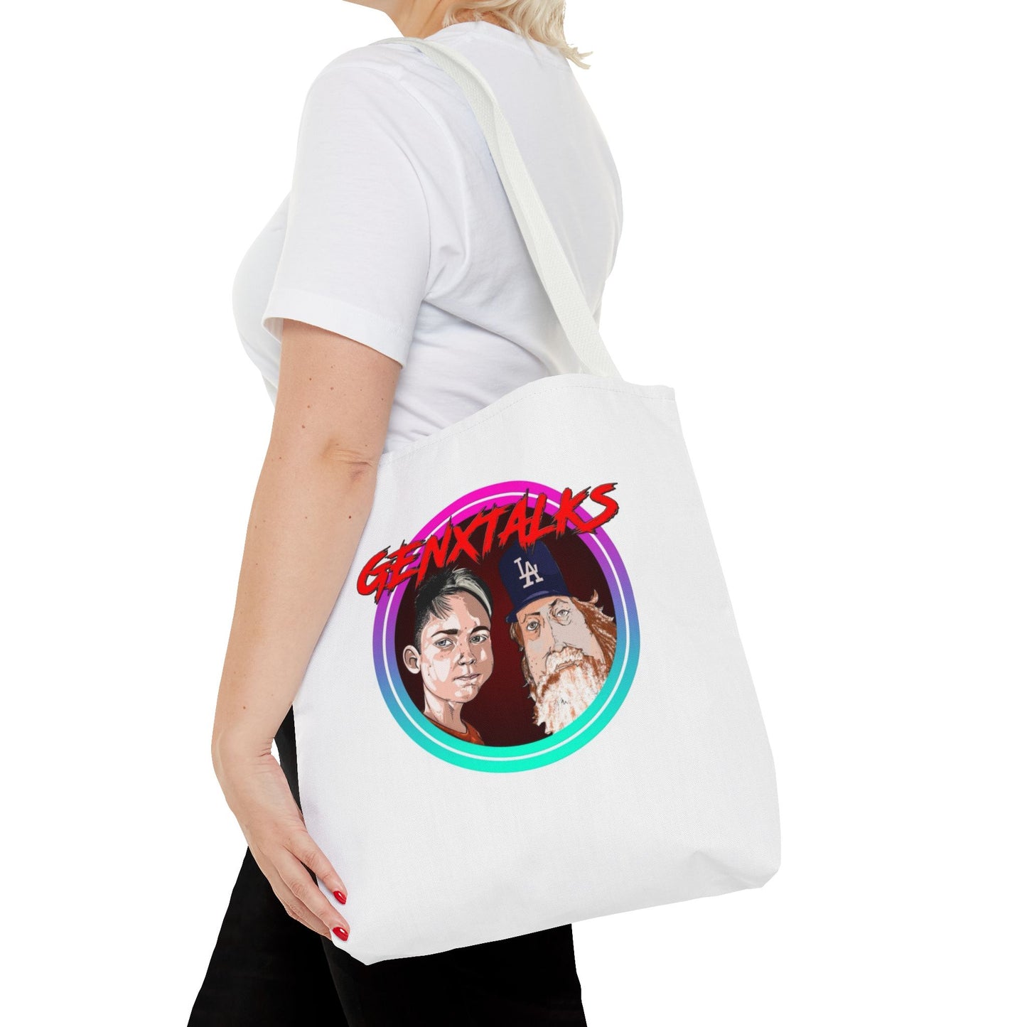 Vibrant GENXTALKS Graphic Tote Bag