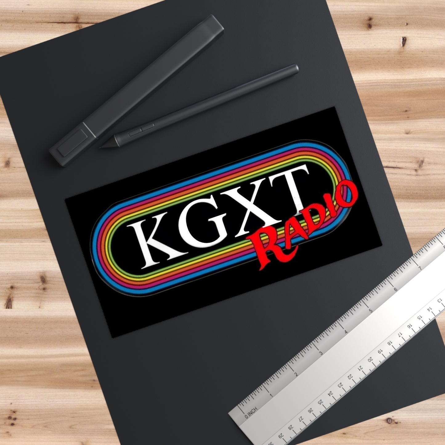 KGXT Radio Bumper Stickers – Fun Car Decor, Perfect for Radio Lovers, Customized Gift for Events, Road Trip Essentials