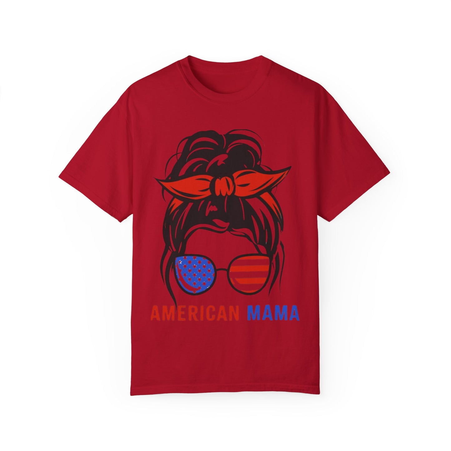 American Mama Graphic T-Shirt for Patriotic Moms