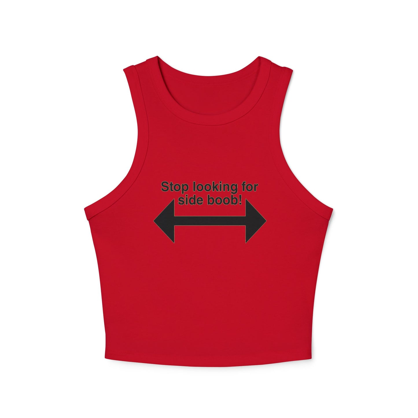Side Boob-Women's Micro Rib Racer Tank Top