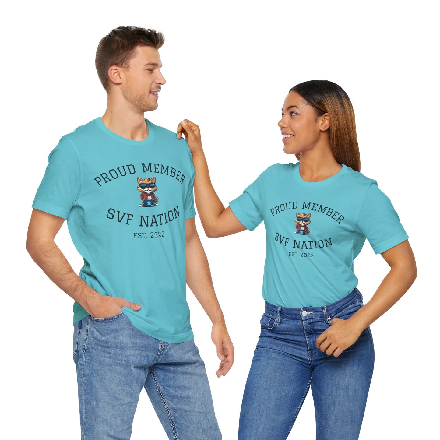 SVF Nation Proud Member Tee - Unisex T-Shirt for Fans, Casual Wear, Birthday Gifts, Team Spirit, Community Love
