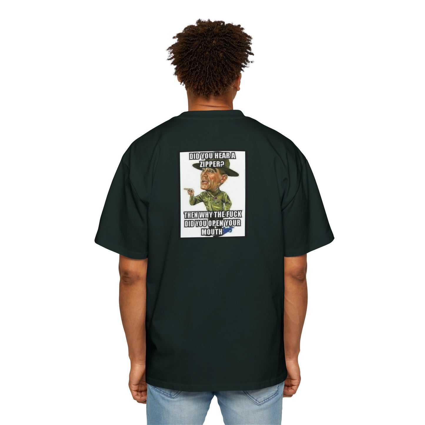 Full Metal Jacket Zipper Quote - Oversized Tee