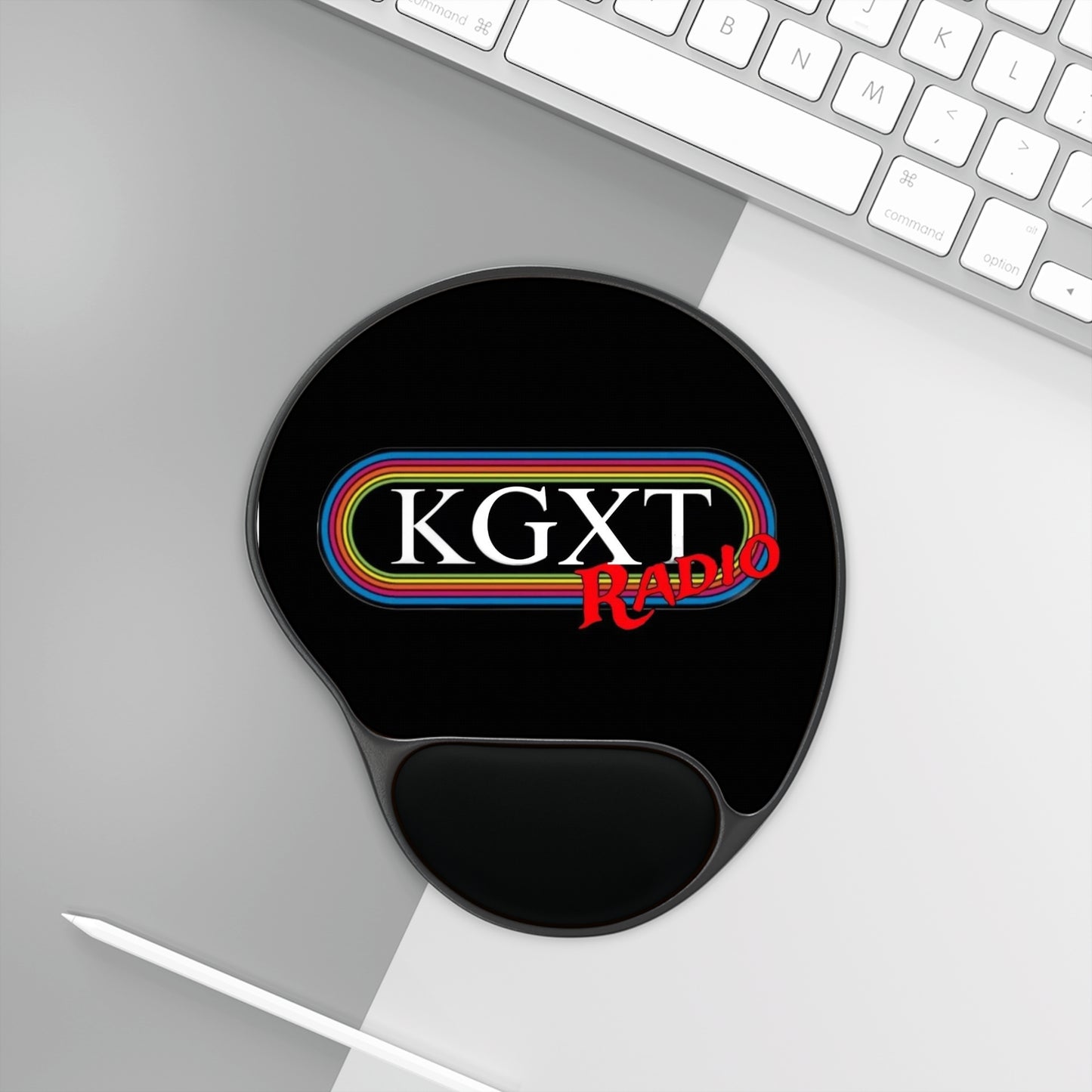 KGXT Radio Mouse Pad With Wrist Rest -