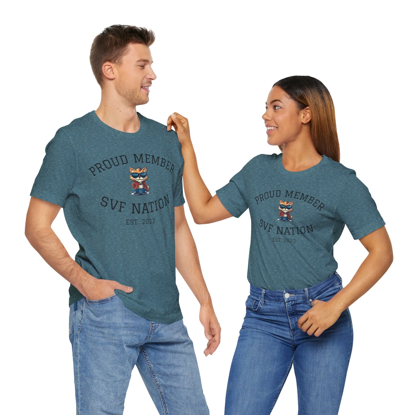 SVF Nation Proud Member Tee - Unisex T-Shirt for Fans, Casual Wear, Birthday Gifts, Team Spirit, Community Love