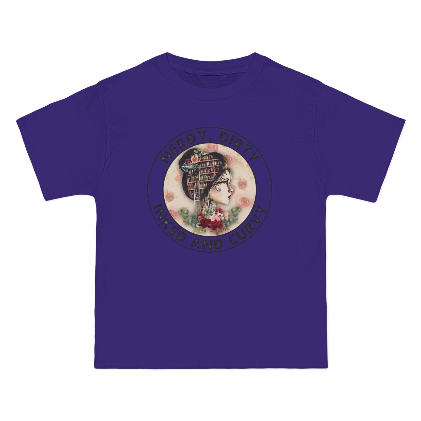 Nerdy and Curvy T-Shirt | Fun Graphic Tee, Quirky Gift, Casual Wear, Inked Style, Summer Fashion