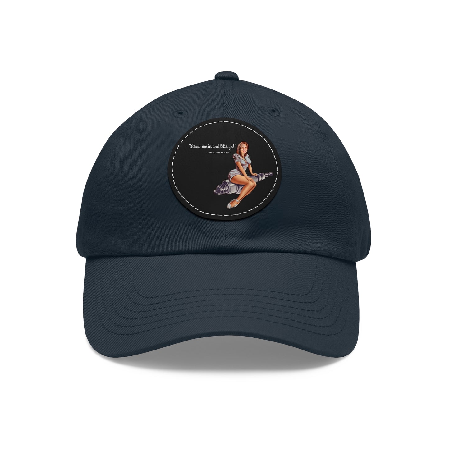 "Screw me in"- Leather Patch - Fun Retro Design