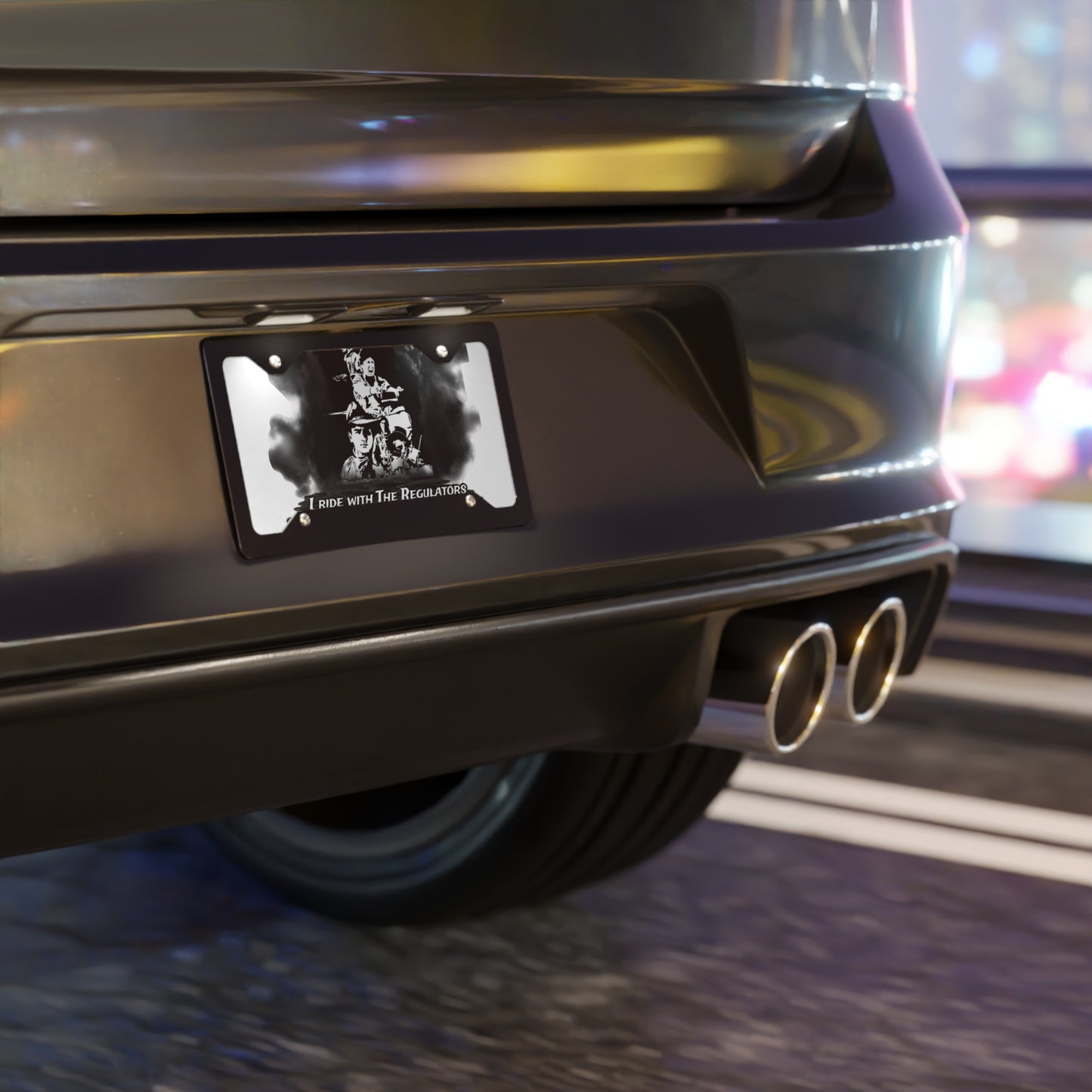 "I Ride with The Regulators" - Custom Vanity Plate