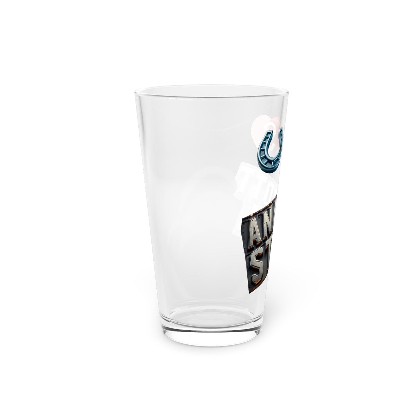 "Blue Horseshoe Loves Anacott Steel - Wall Street quote Beer Glass