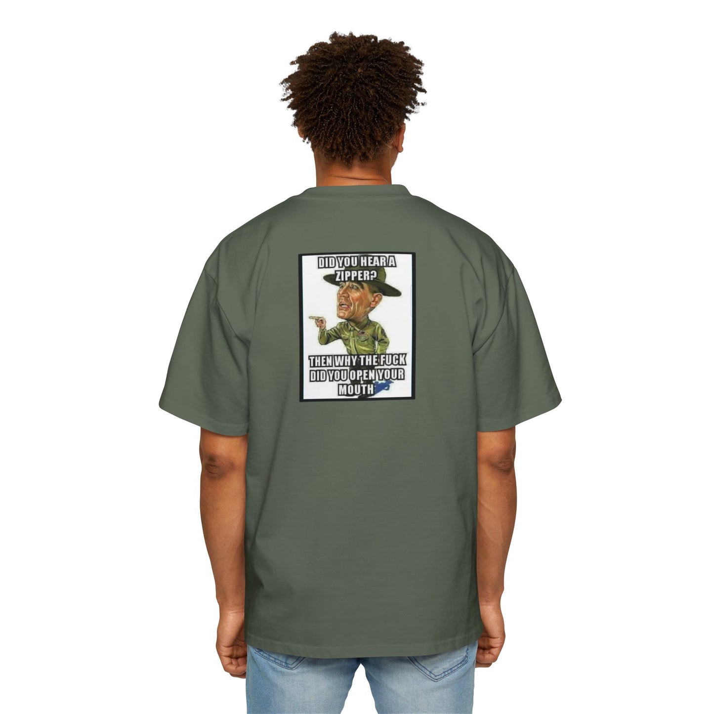 Full Metal Jacket Zipper Quote - Oversized Tee