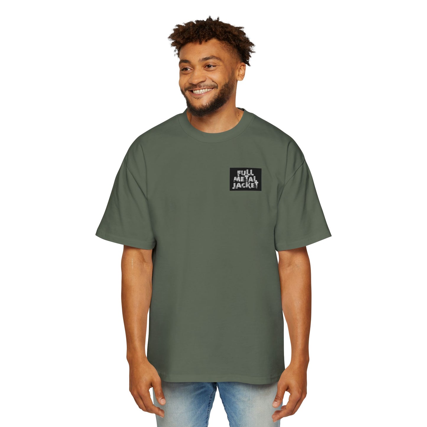 Full Metal Jacket Zipper Quote - Oversized Tee