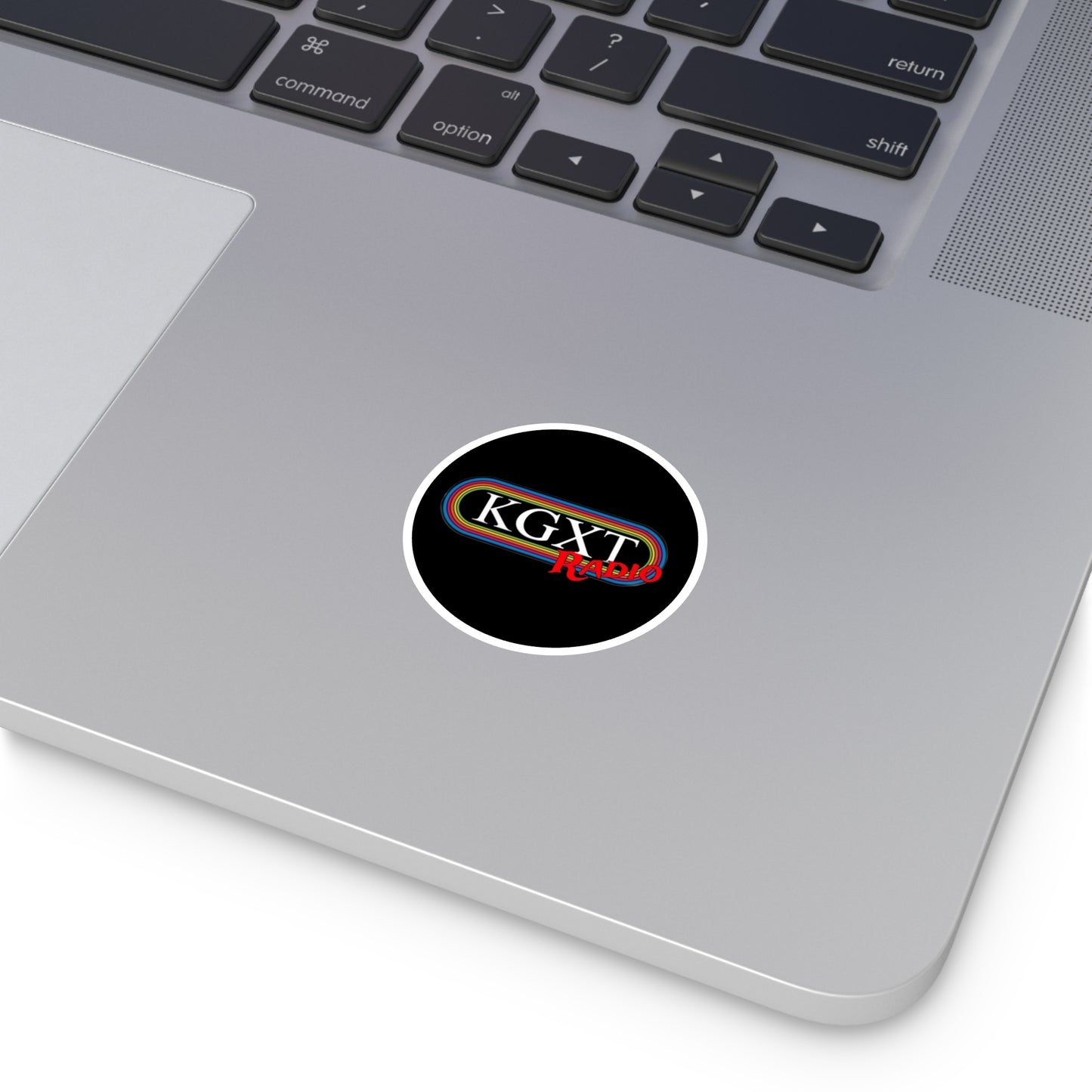 KGXT Radio Round Stickers for Indoor/Outdoor Use - Ideal for Laptops, Water Bottles, Cars, Gift Ideas, and Media Fans