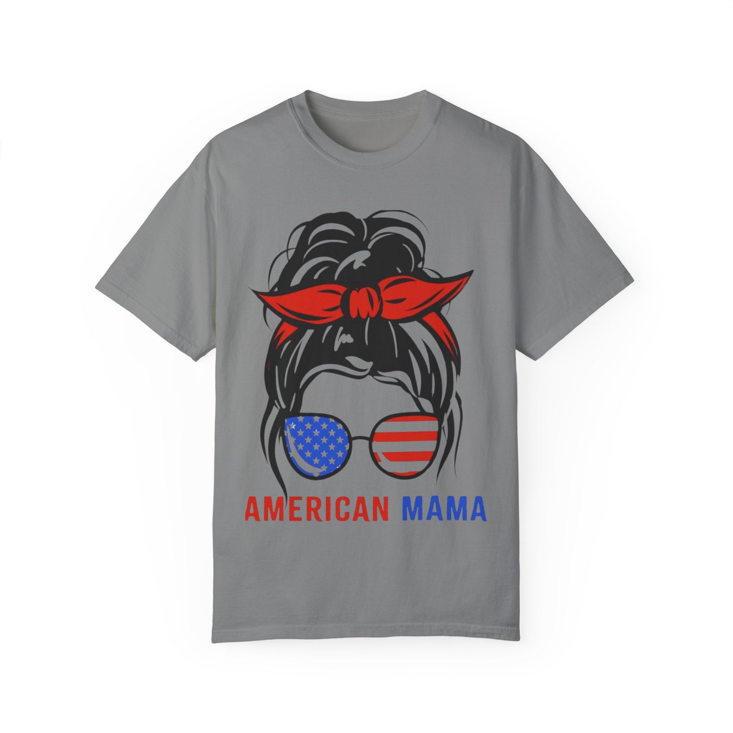 American Mama Graphic T-Shirt for Patriotic Moms