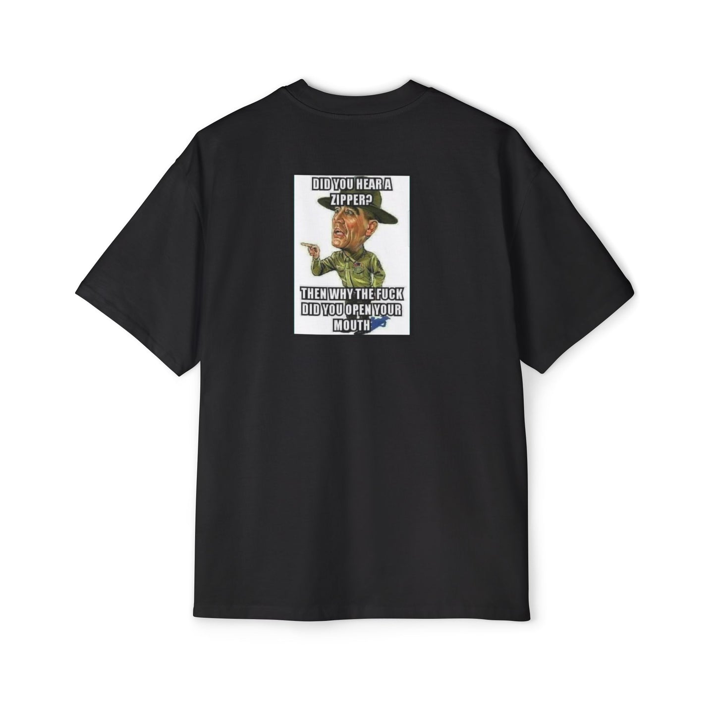 Full Metal Jacket Zipper Quote - Oversized Tee