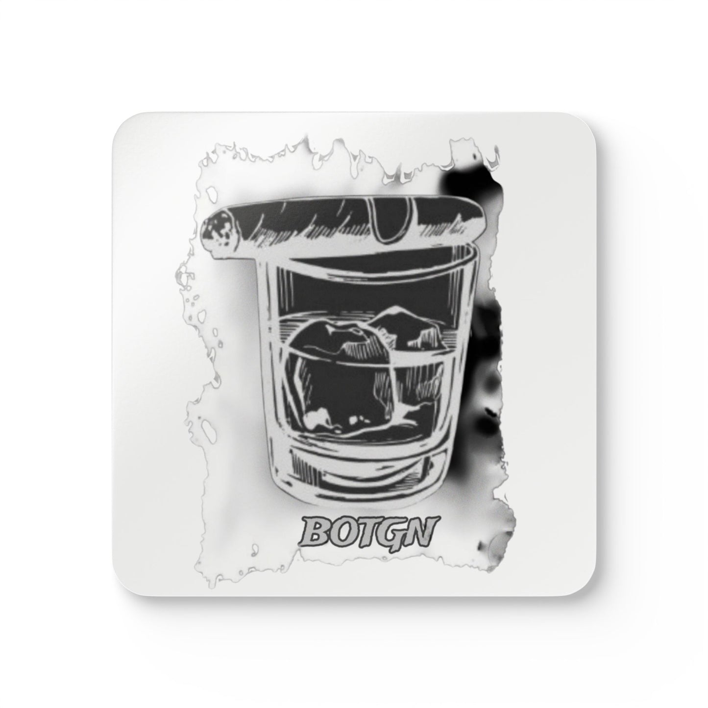 BOTGN Cigar Whiskey-Corkwood Coaster Set