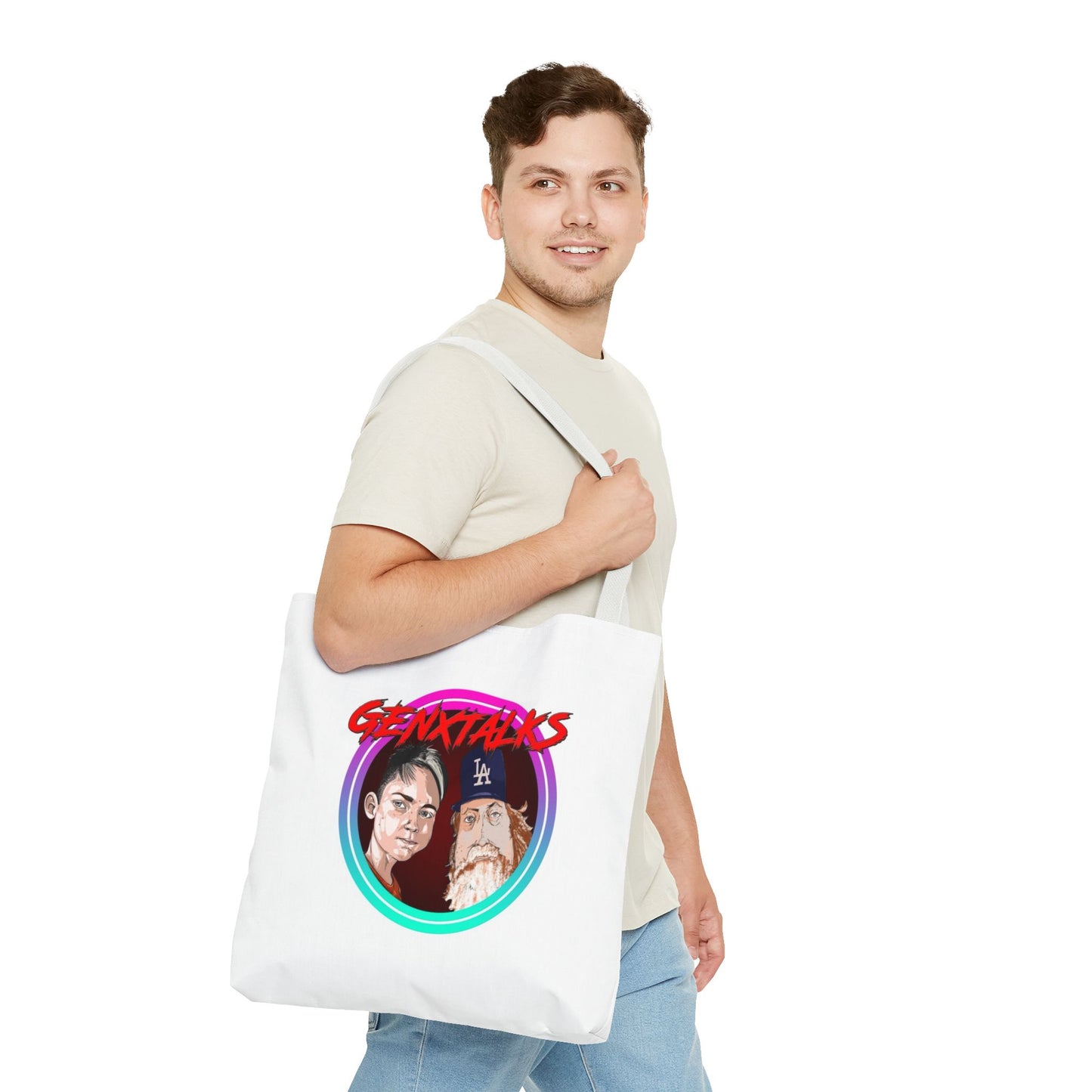 Vibrant GENXTALKS Graphic Tote Bag