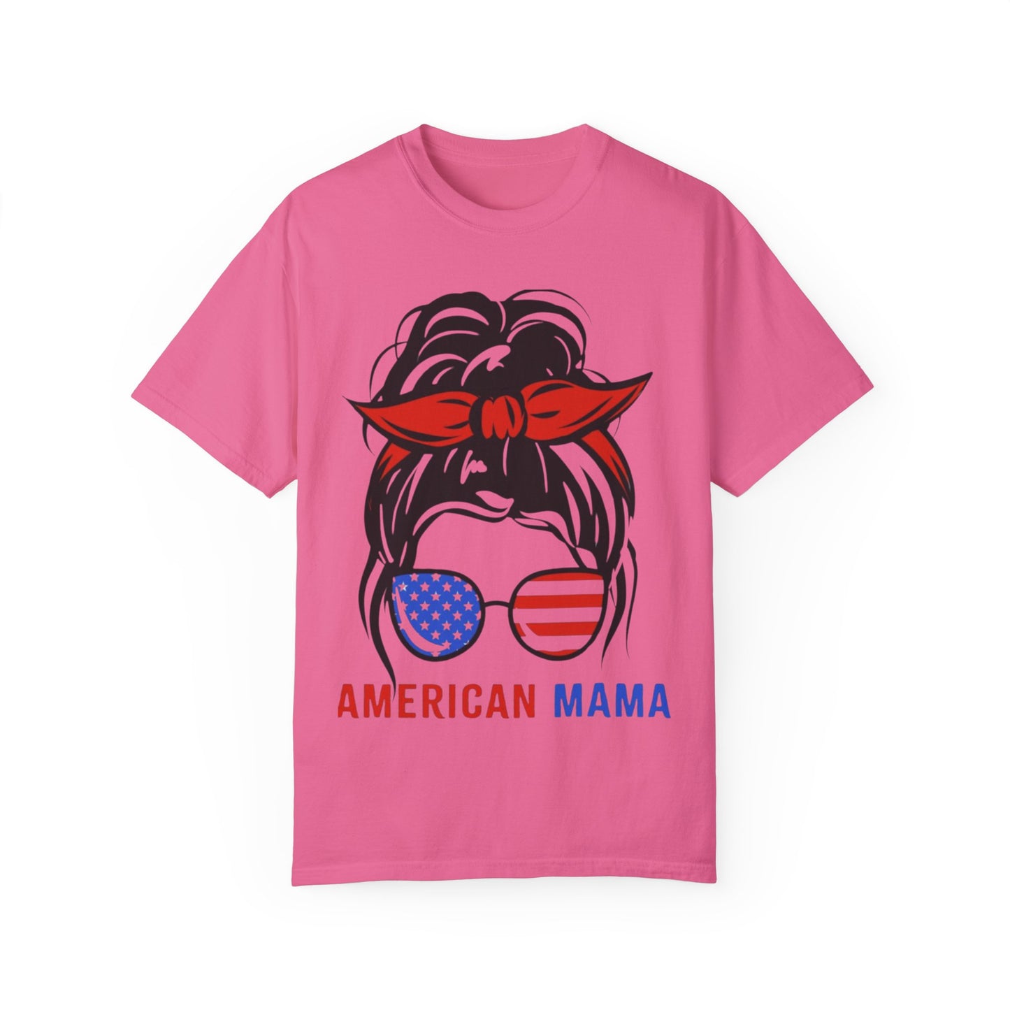 American Mama Graphic T-Shirt for Patriotic Moms