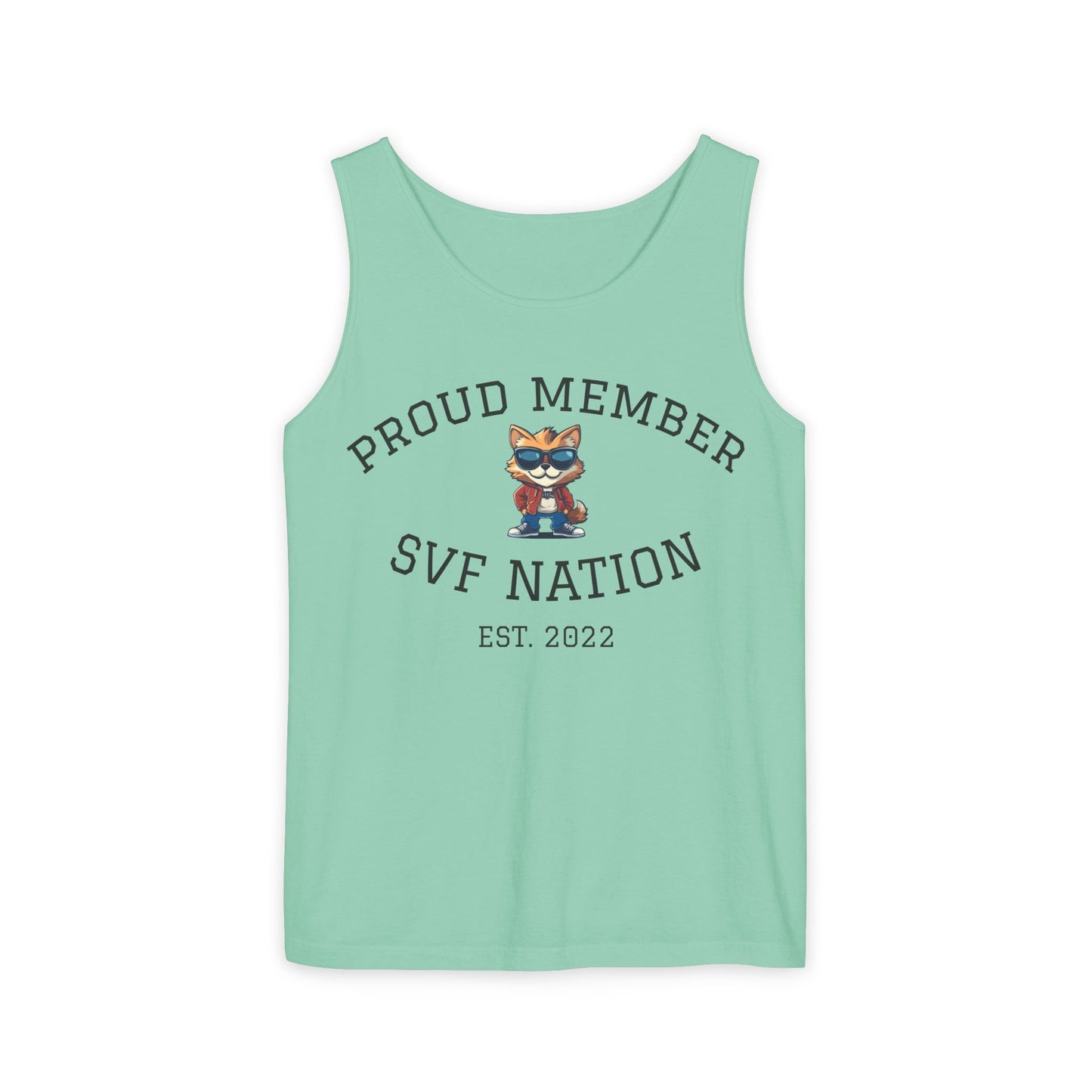 SVF Nation Proud Member Tank Top - Unisex Garment-Dyed Tee, Casual Wear