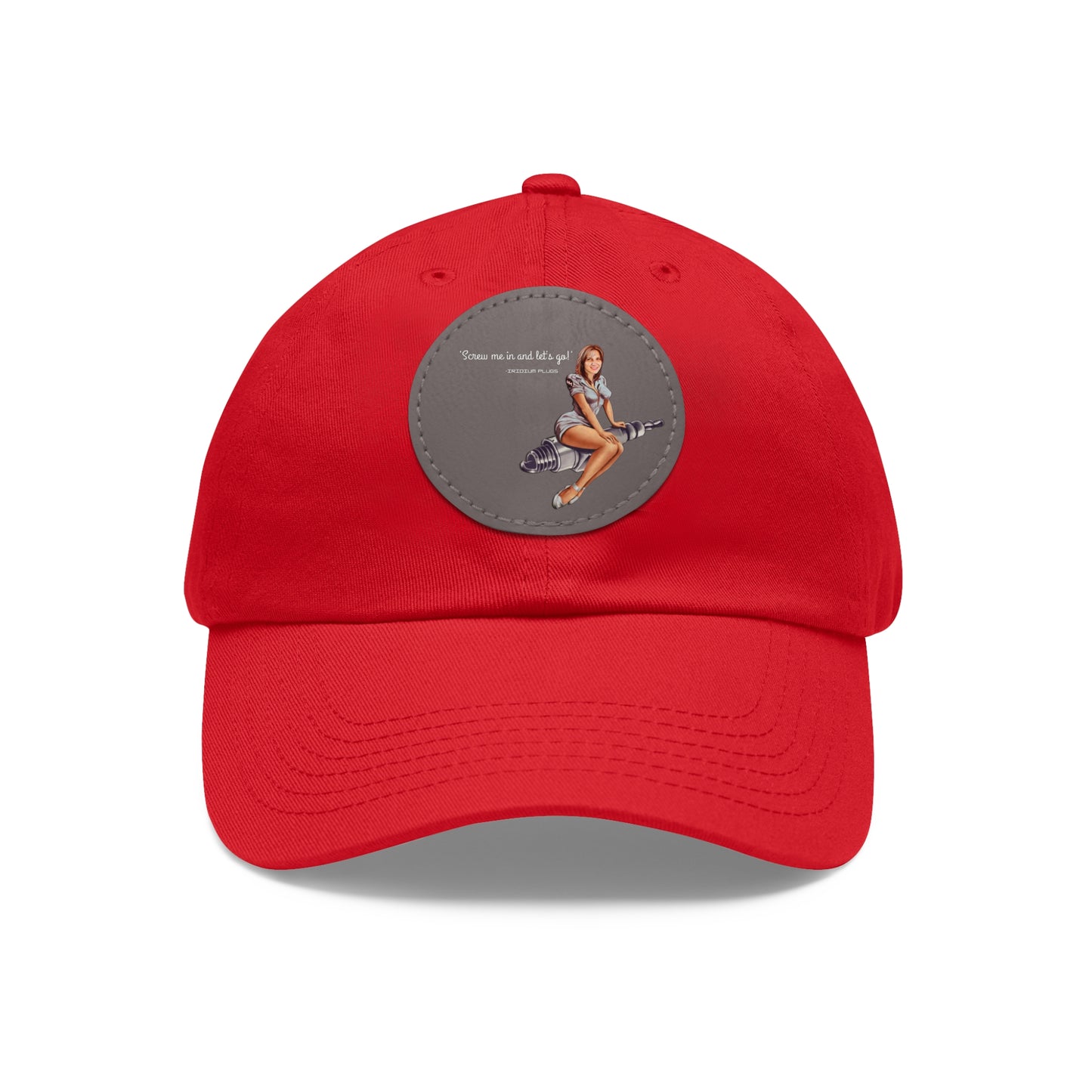 "Screw me in"- Leather Patch - Fun Retro Design