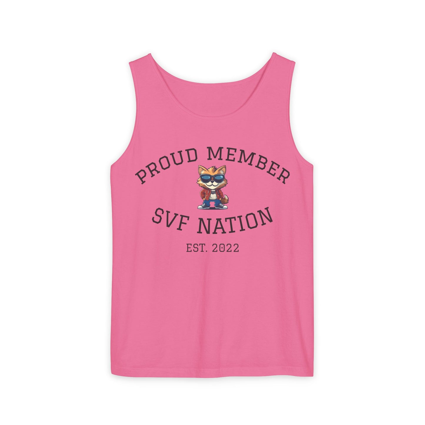 SVF Nation Proud Member Tank Top - Unisex Garment-Dyed Tee, Casual Wear