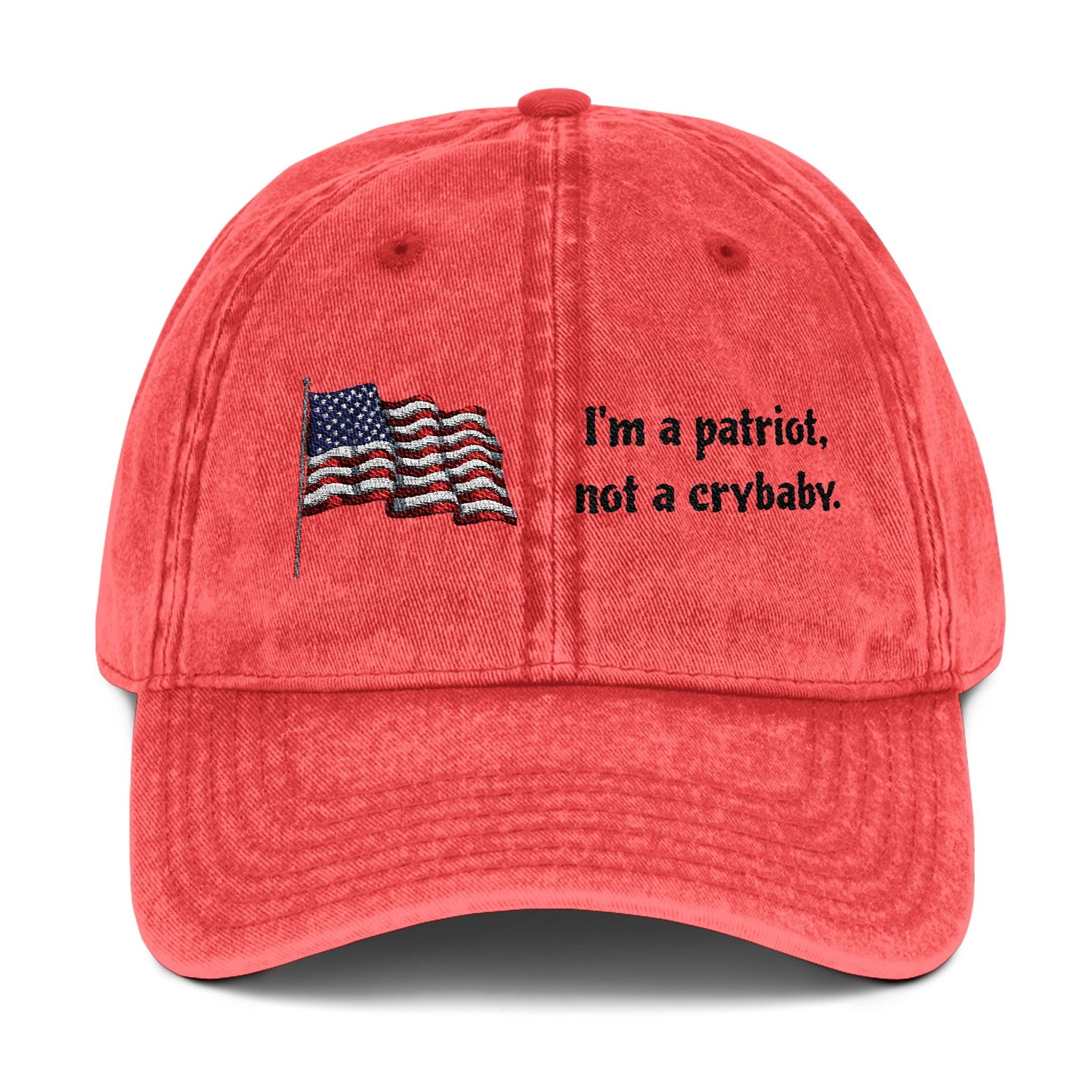 Patriotic Vintage Cap - Embroidered USA Flag Hat for Freedom Lovers
