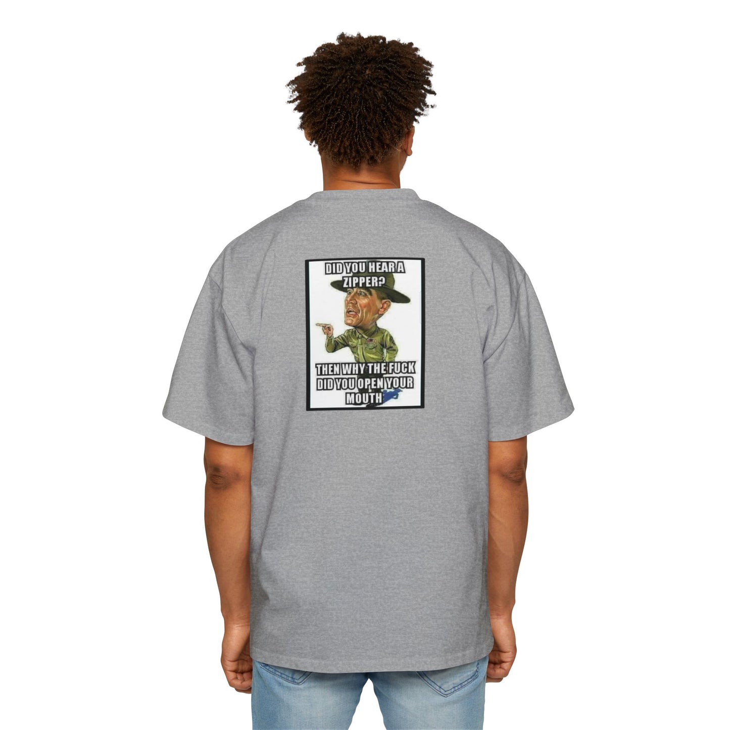 Full Metal Jacket Zipper Quote - Oversized Tee