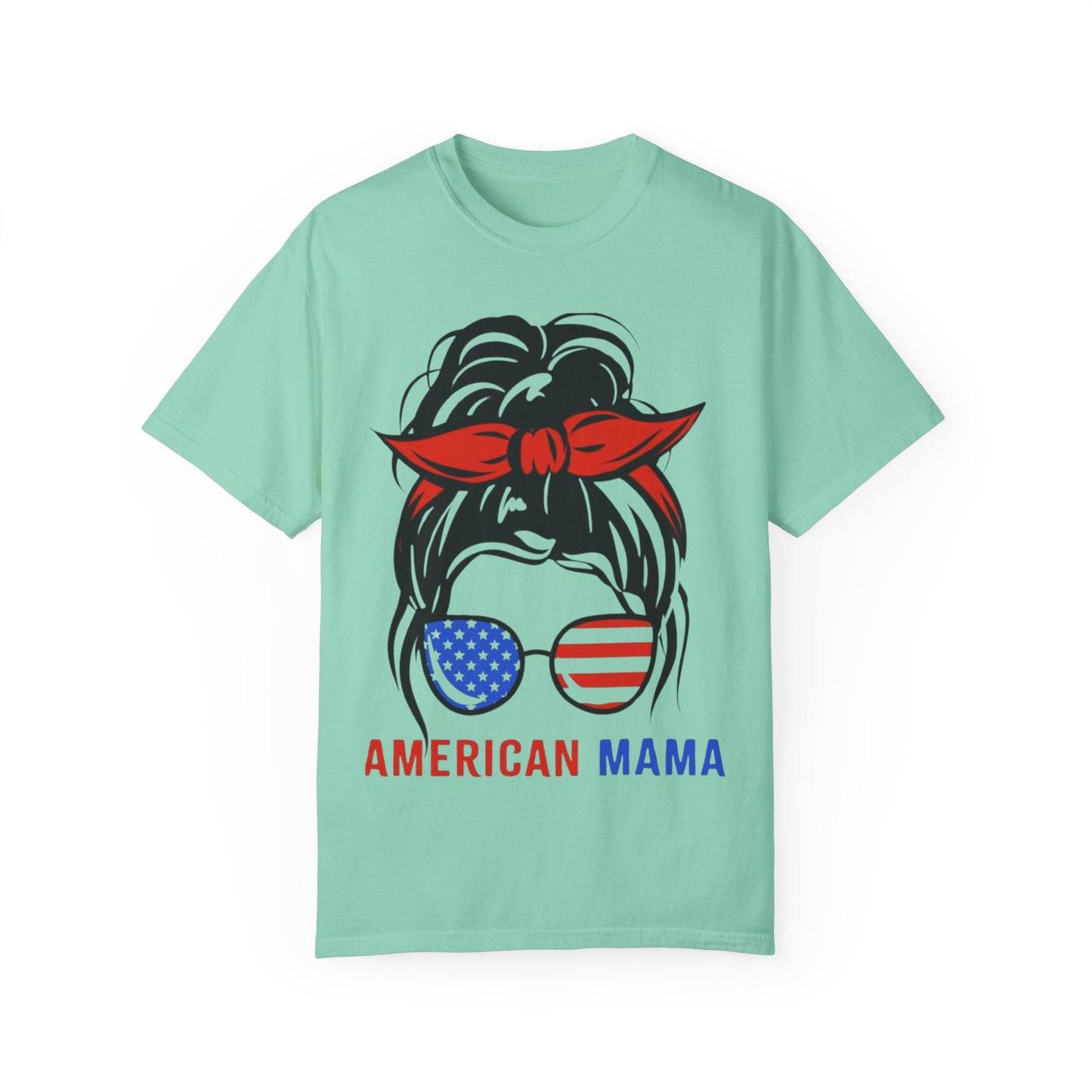 American Mama Graphic T-Shirt for Patriotic Moms