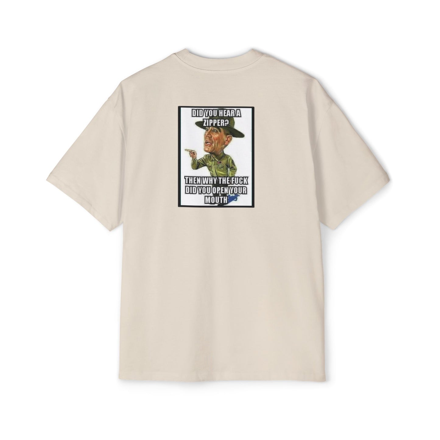 Full Metal Jacket Zipper Quote - Oversized Tee
