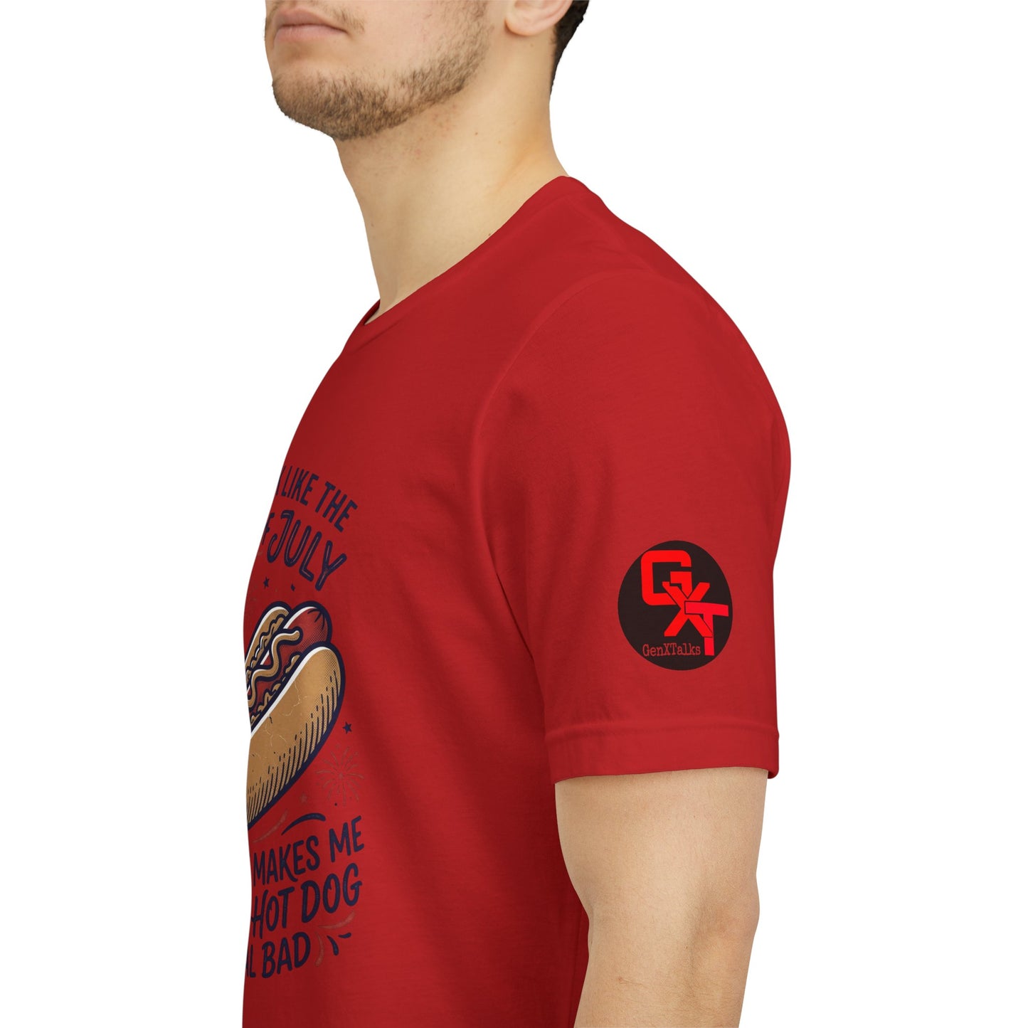 4th of July Hot Dog Graphic Tee