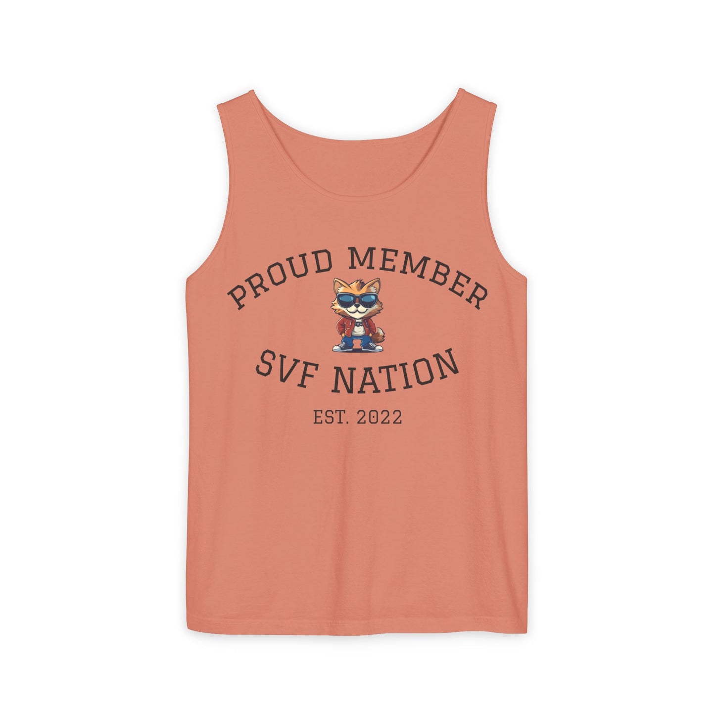 SVF Nation Proud Member Tank Top - Unisex Garment-Dyed Tee, Casual Wear