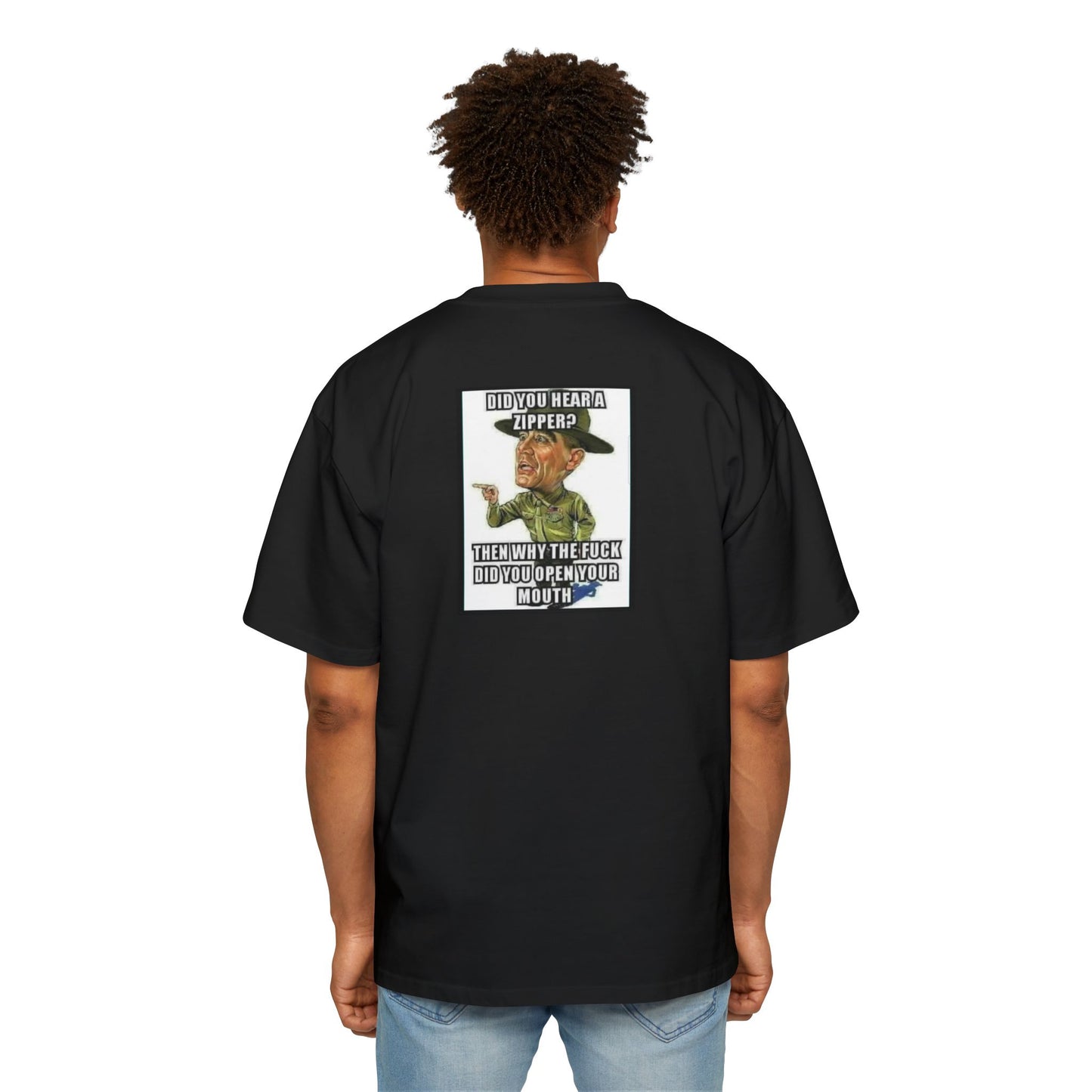 Full Metal Jacket Zipper Quote - Oversized Tee