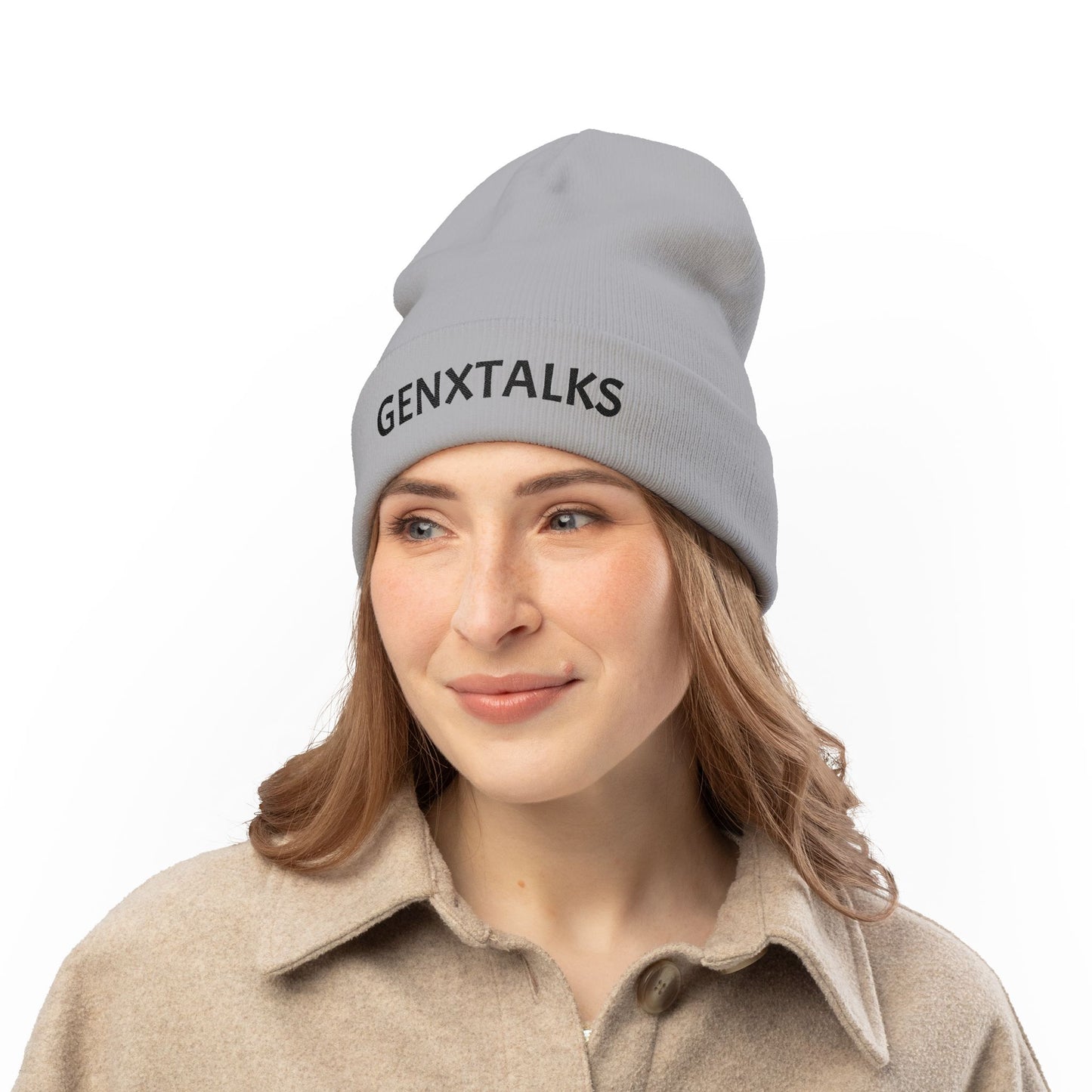 GENXTALKS Embroidered Knit Beanie