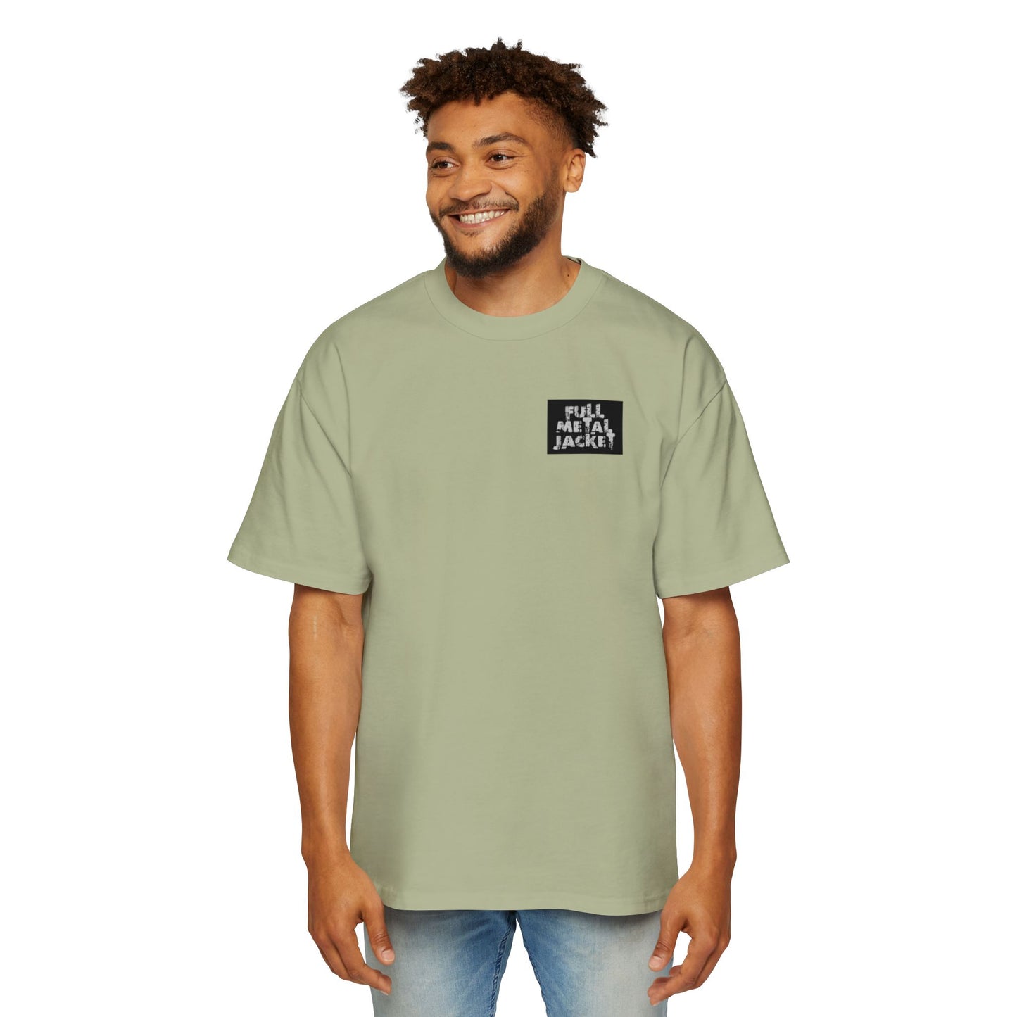 Full Metal Jacket Zipper Quote - Oversized Tee